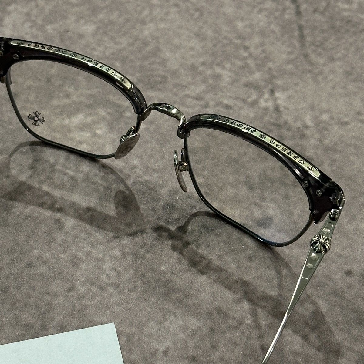 Chrome Hearts CHROME HEARTS SLUNTRADICTION (54) Flint/Gunmetal EYEWEAR Size ONE SIZE - 10 Thumbnail
