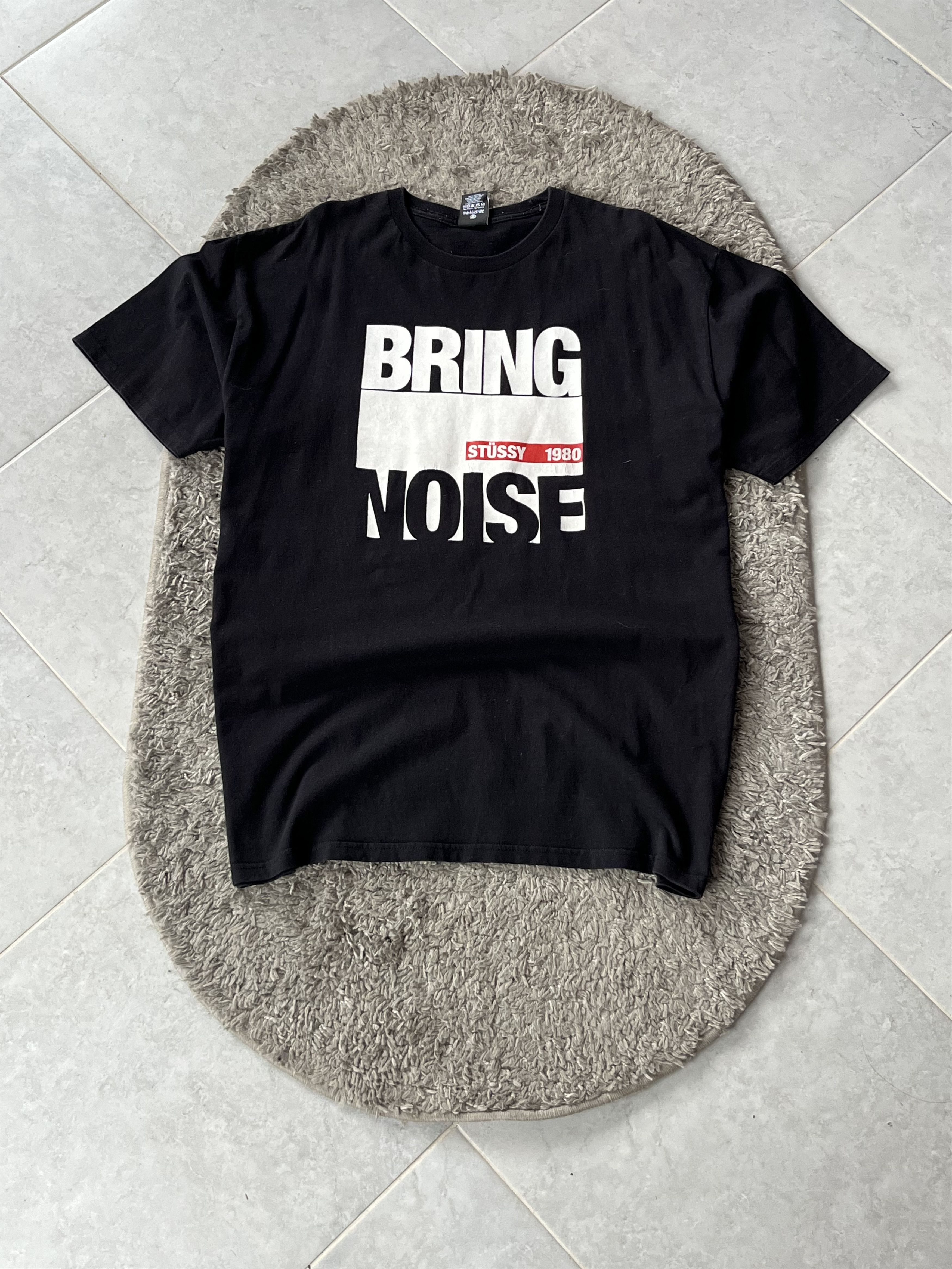 Vintage Tee Stussy BRING NOISE Y2K Made in Mexico
