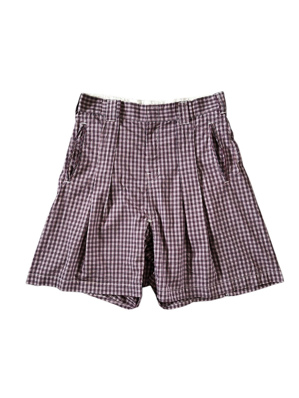 CABANE de ZUCCa CABANE de ZUCCA Checkered Hakama Shorts Size US 33 - 2 Thumbnail