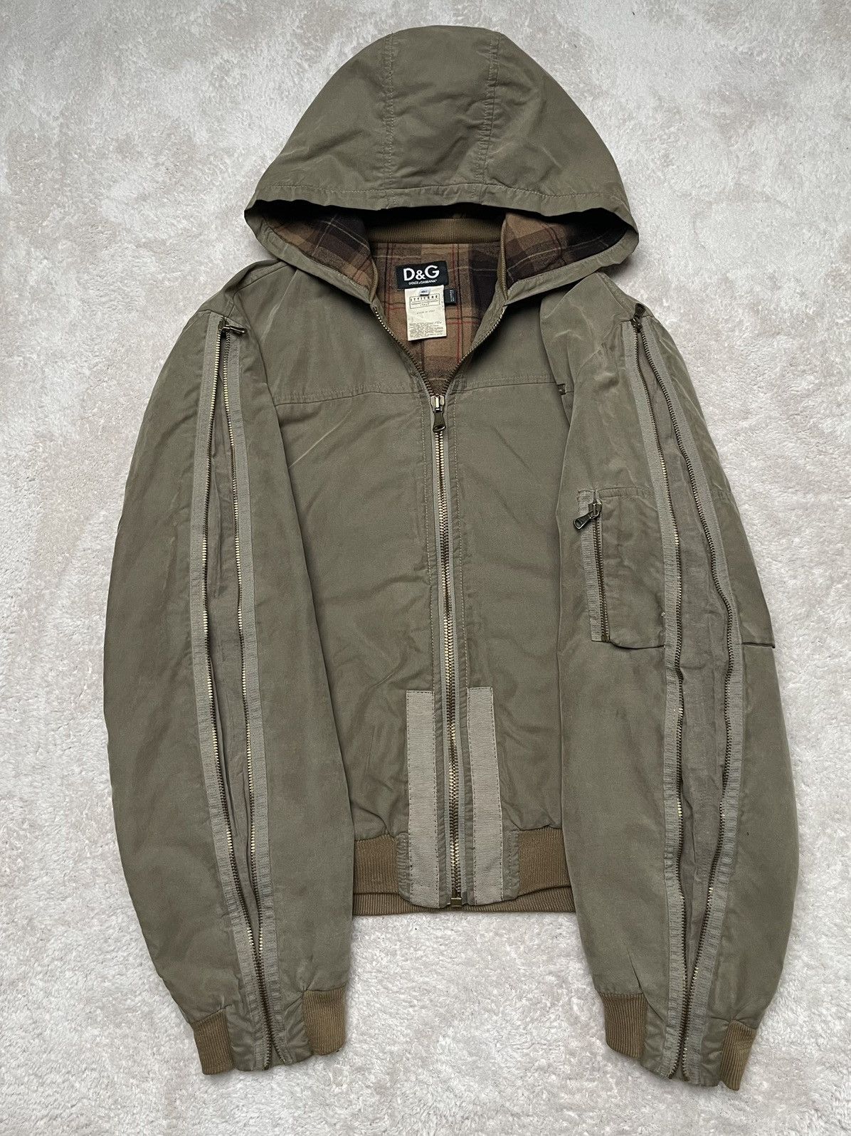 Dolce & Gabbana F/W 2003 D&G Zippered Arms Work Jacket Size US XXL / EU 58 / 5 - 1 Thumbnail