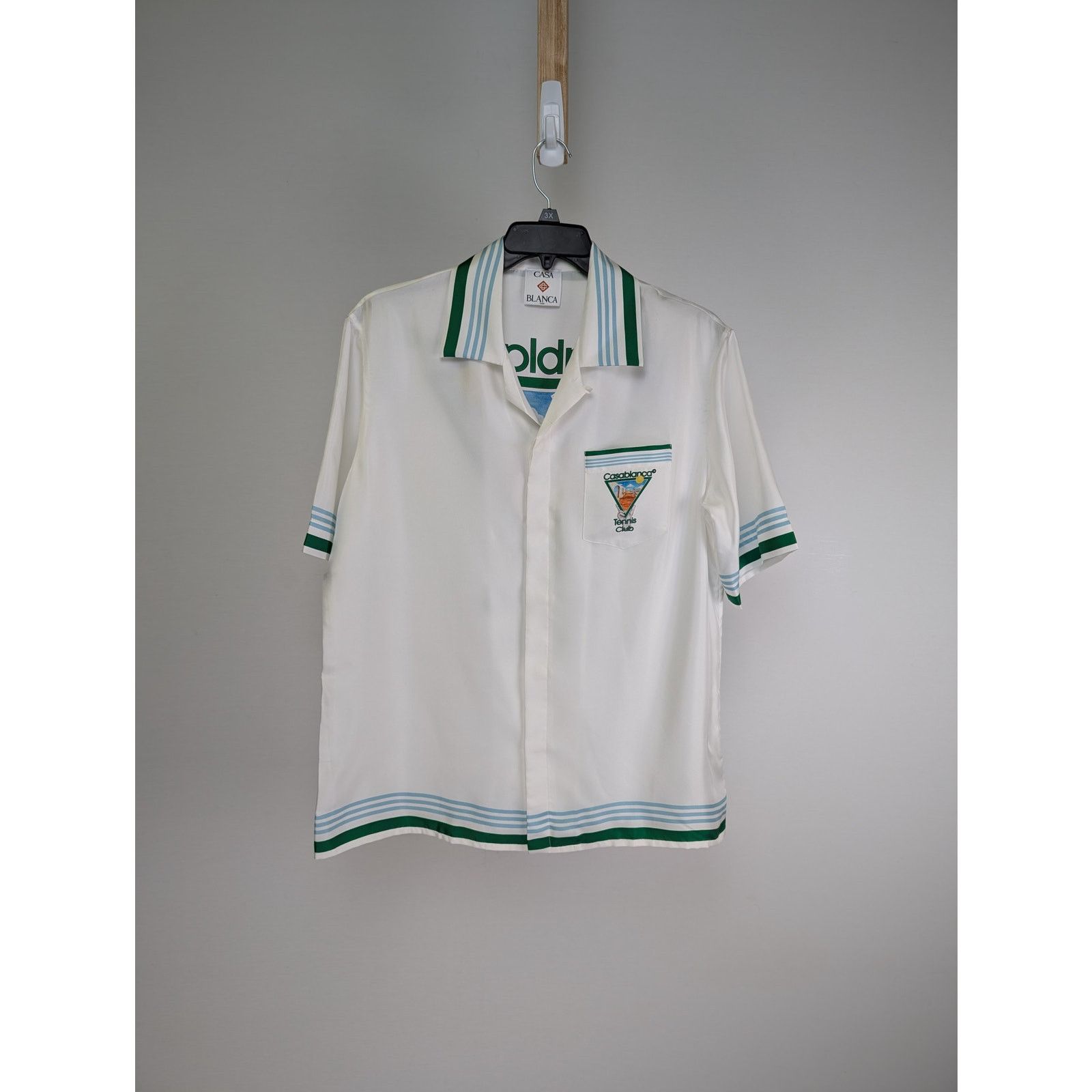 o1rshd1 Metaphysical Tennis Short Sleeve Curban Collar Shirt