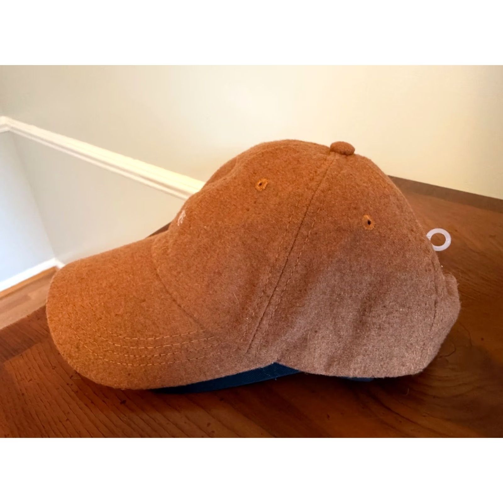 Obey OBEY Tan Adjustable Logo Hat Wool Blend Khaki Small Logo Beiges Beige Men Adjustable Snapback Wool/Acrylic Mens Hat Size ONE SIZE - 2 Thumbnail