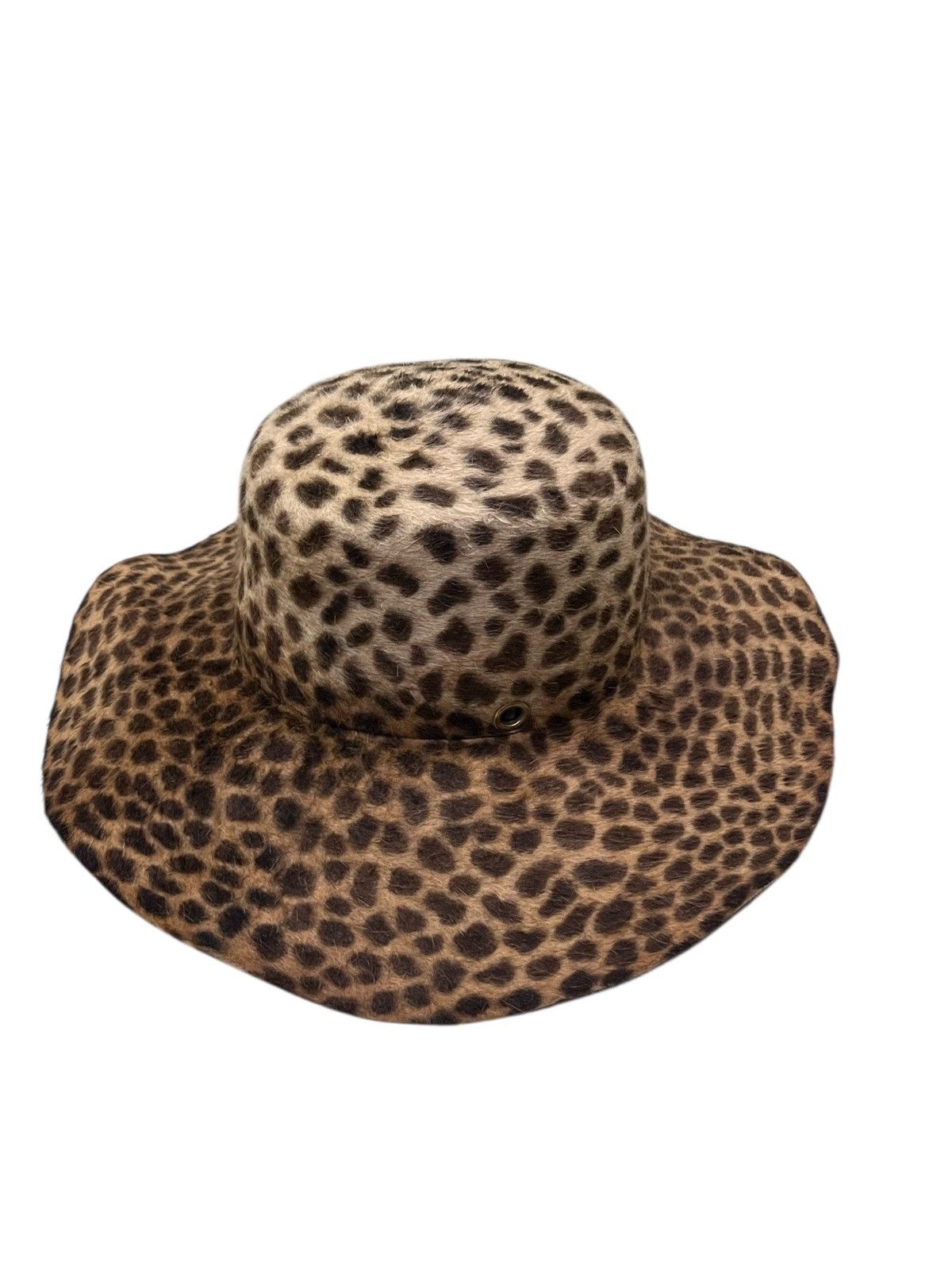 Designer × Handmade × Los Angeles Apparel 🔥GLADYS TAMEZ MILINERY Leopard Hat Handmade in Los Angeles Size ONE SIZE - 3 Thumbnail