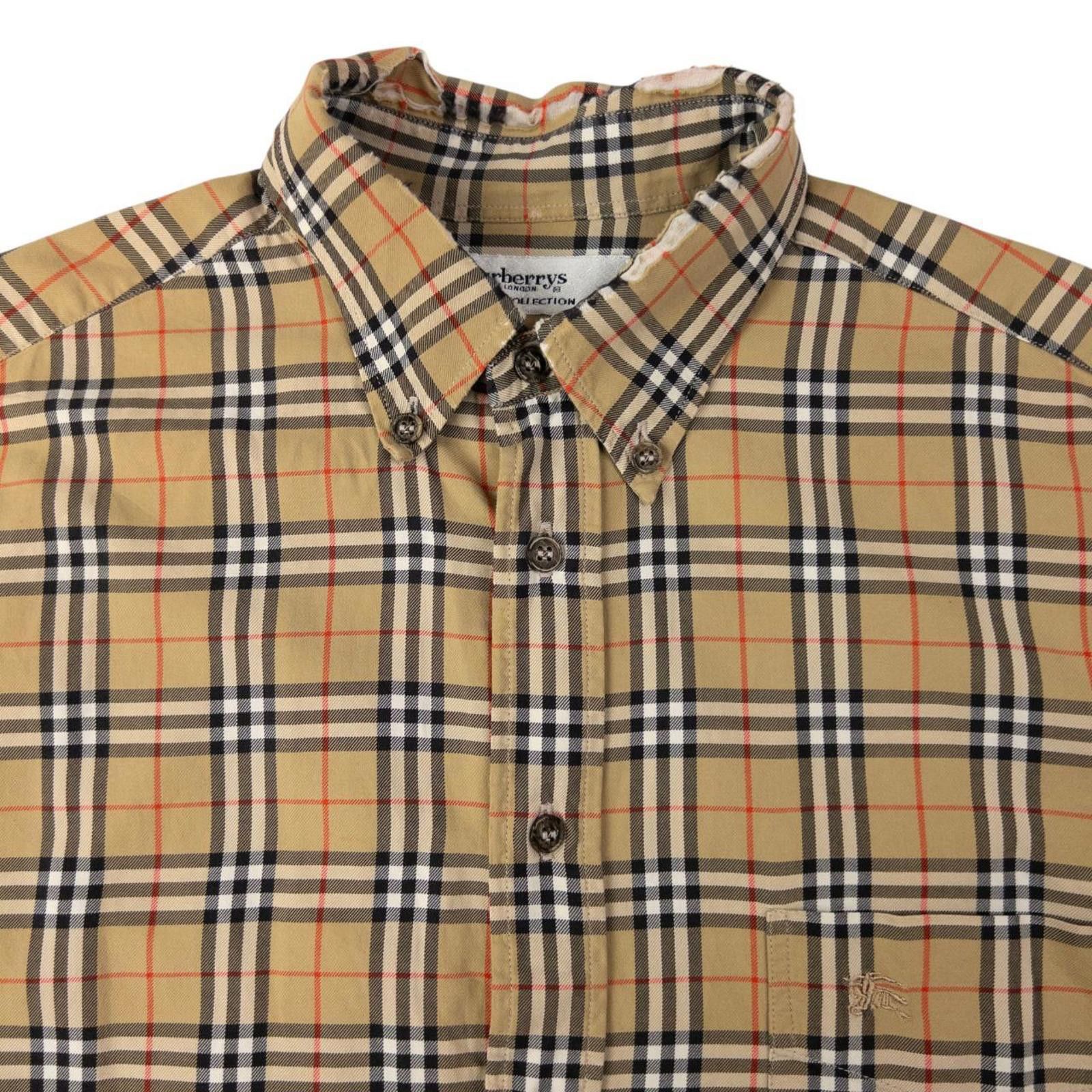 Burberry Vintage Burberry Nova Check Long Sleeve Shirt Size M Size US M / EU 48-50 / 2 - 3 Thumbnail