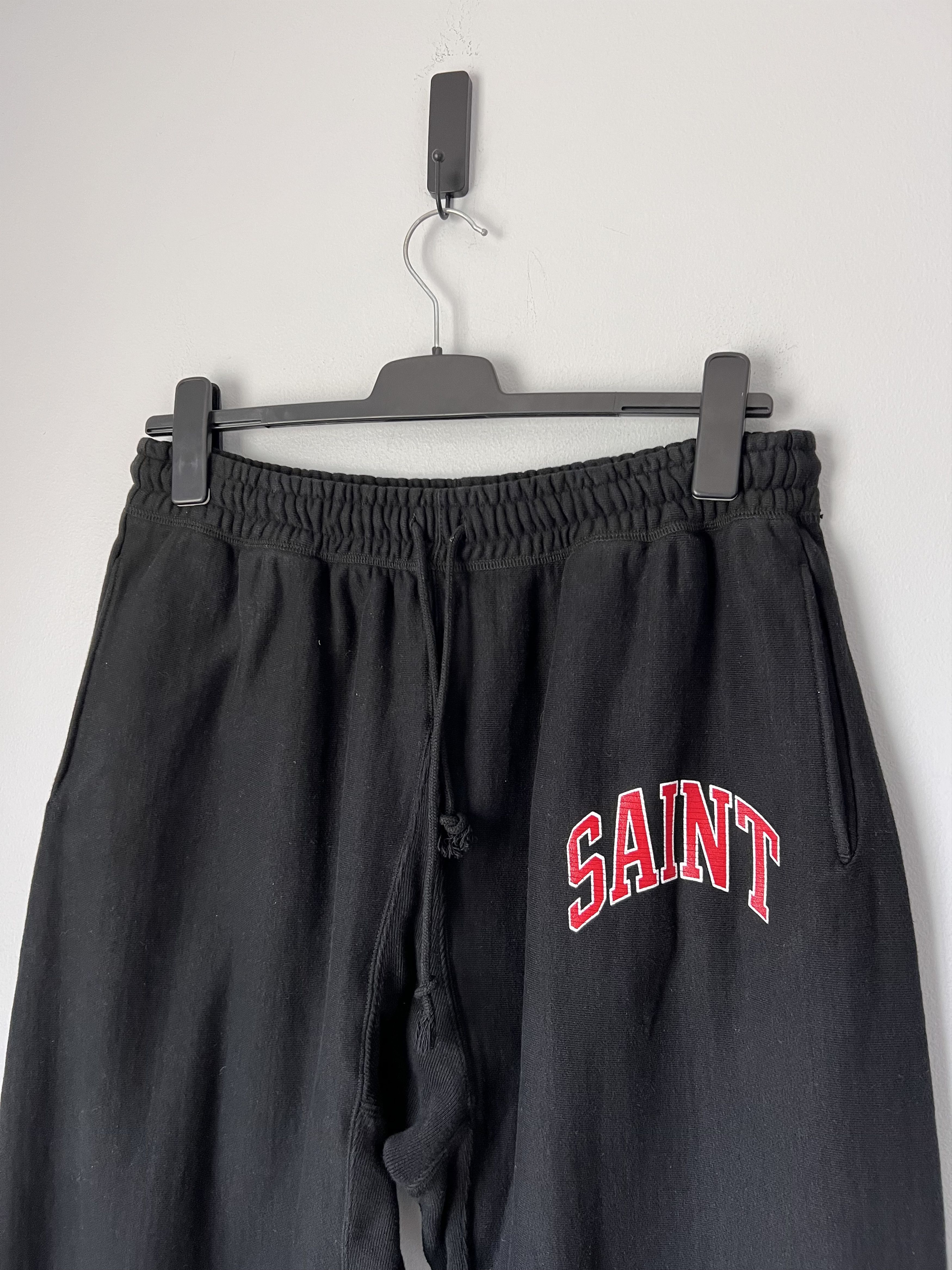 Saint Michael Saint Michael Arch Logo Sweatpants in Black Size US 36 / EU 52 - 2 Thumbnail