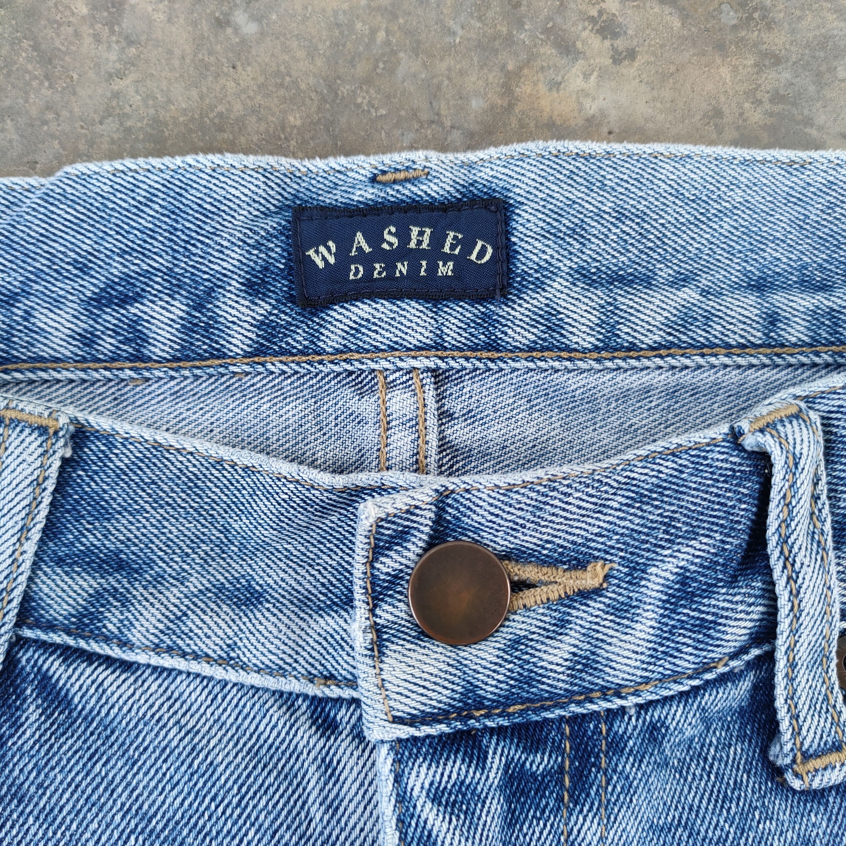 Japanese Brand W31 VINTAGE WASHED DENIM DISTRESSED FADED JEANS PANTS Size US 31 - 5 Thumbnail