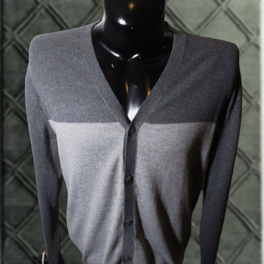 Liz Claiborne CLAIBORNE Gray Long Sleeve Cardigan Sweater Men's XL Size Cardigan Gray Long Sleeve Button Down All Seasons Size US XL / EU 56 / 4 - 1 Thumbnail