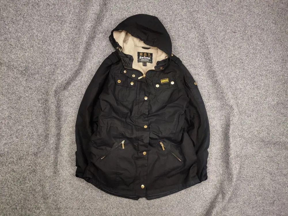 Barbour Barbour International flywheel Parka Waxed Coat Fur Jacket Size M / US 6-8 / IT 42-44 - 1 Thumbnail