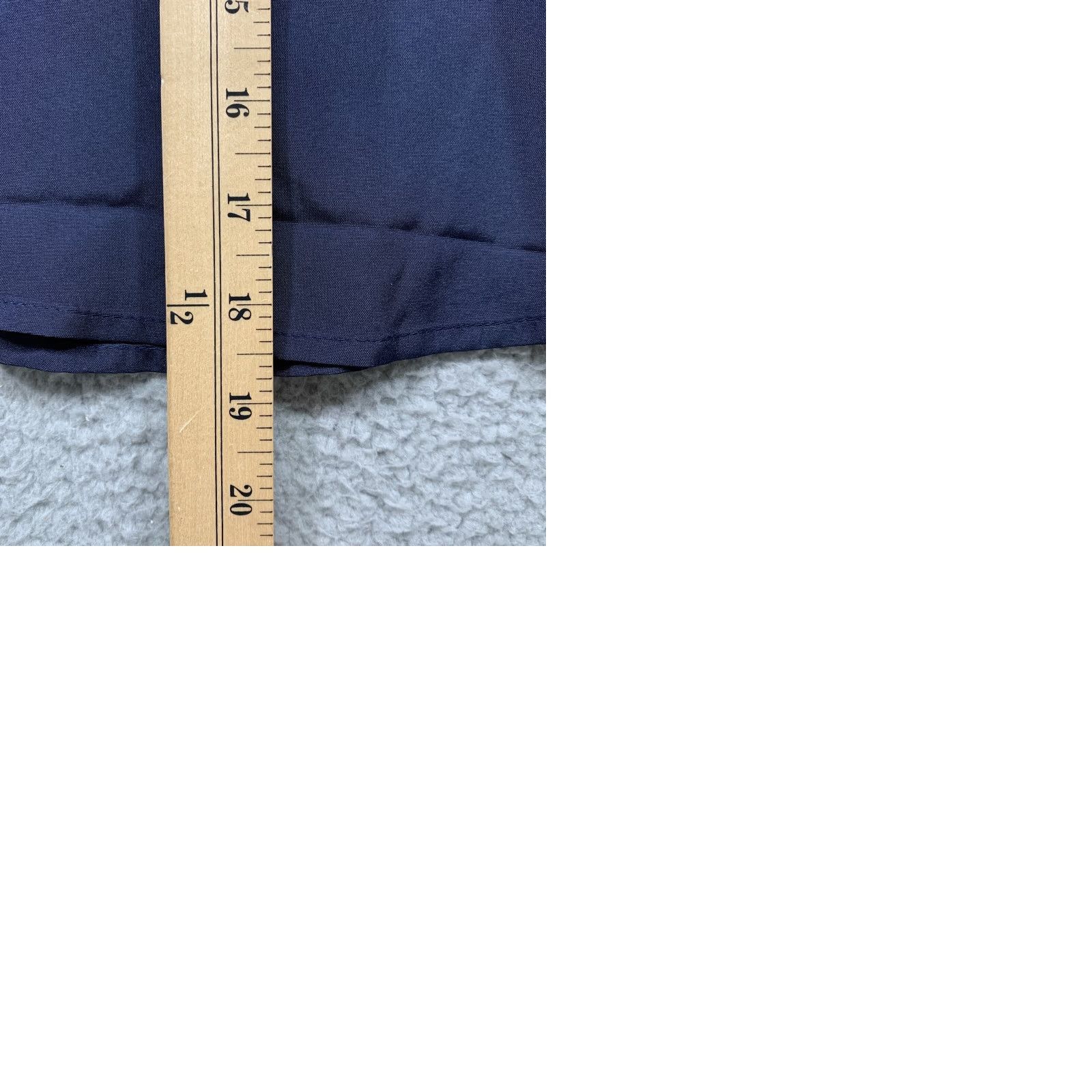 Vintage Women’s Blue Short Dress L Belts Collared Button Short Sleeve NWOT Regular Size 28" / US 6 / IT 42 - 9 Thumbnail