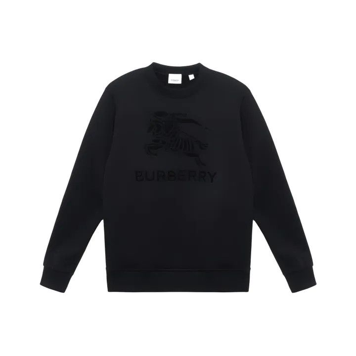 Burberry Burberry Black Logo Sweatshirt for Men Size US XS / EU 42 / 0 - 1 Thumbnail
