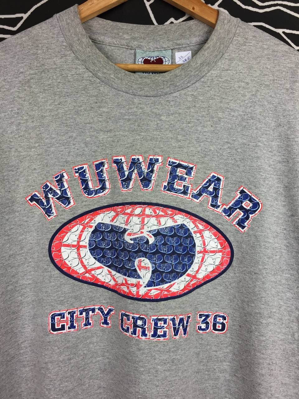 Rap Tees Vtg 90s Wu Wear Wu Tang Clan City Crew 36 Rap Tee Size US L / EU 52-54 / 3 - 3 Thumbnail