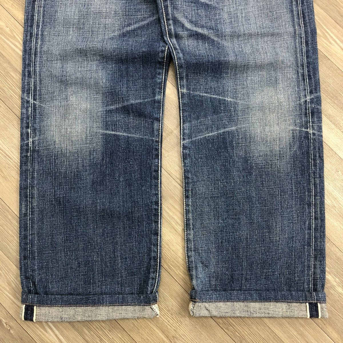 Levi's × Levi's Vintage Clothing 🇯🇵 90’s Vintage Levis 502xx Selvedge Faded Distressed Jeans Size US 33 - 8 Thumbnail