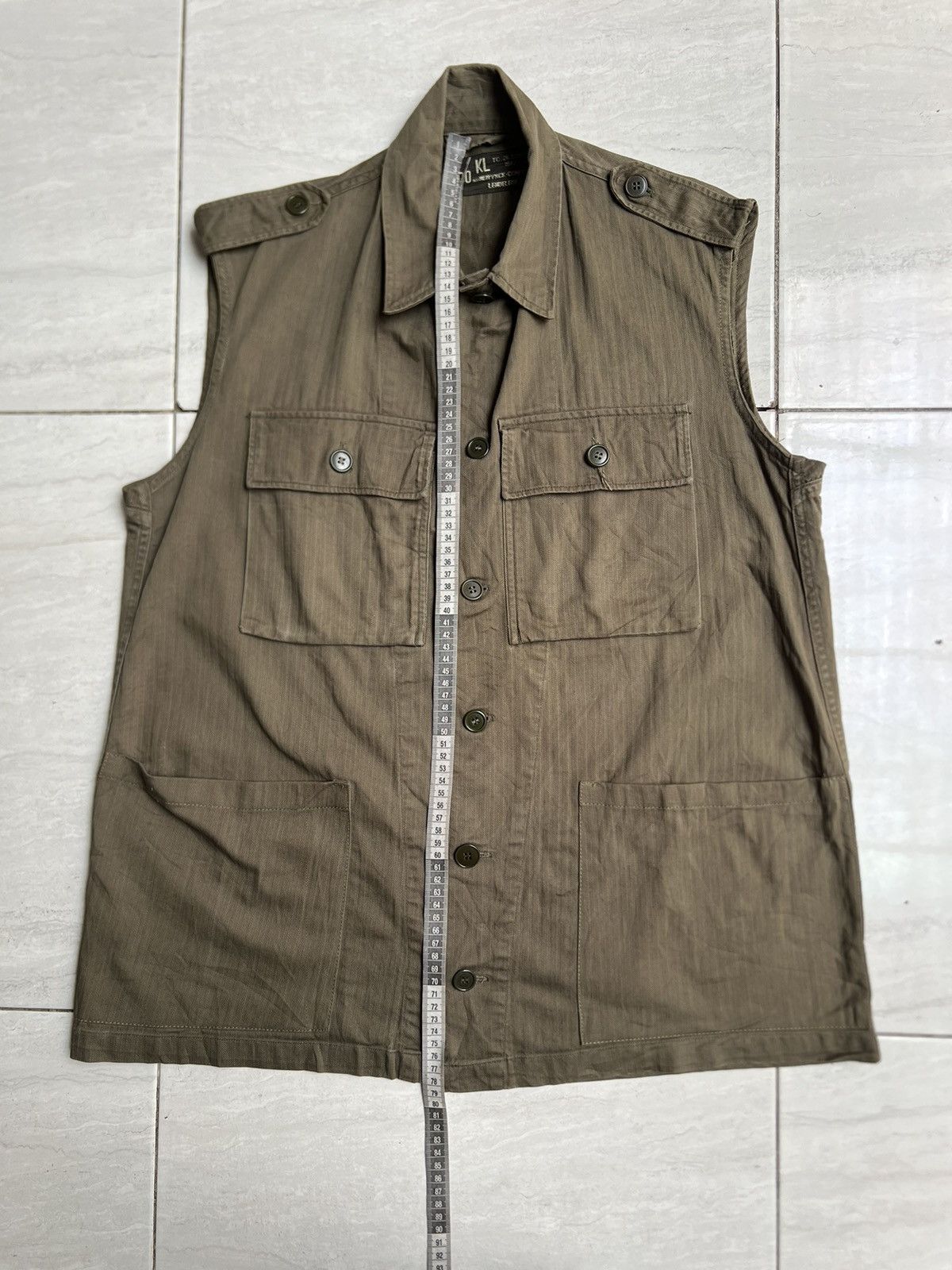 Vintage KL N.V. NEIR YNCK-CONFECTIE LENDELEDE Vest Army Military Size US L / EU 52-54 / 3 - 2 Thumbnail