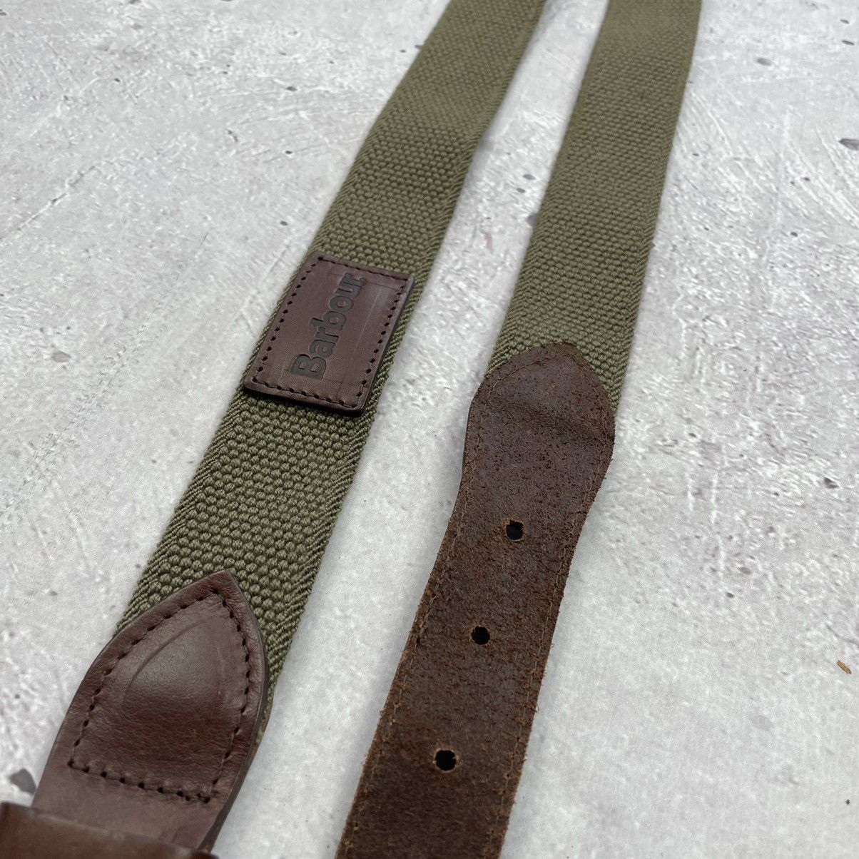 Barbour × Vintage Vintage barbour belt dark olive y2k Size ONE SIZE - 2 Thumbnail