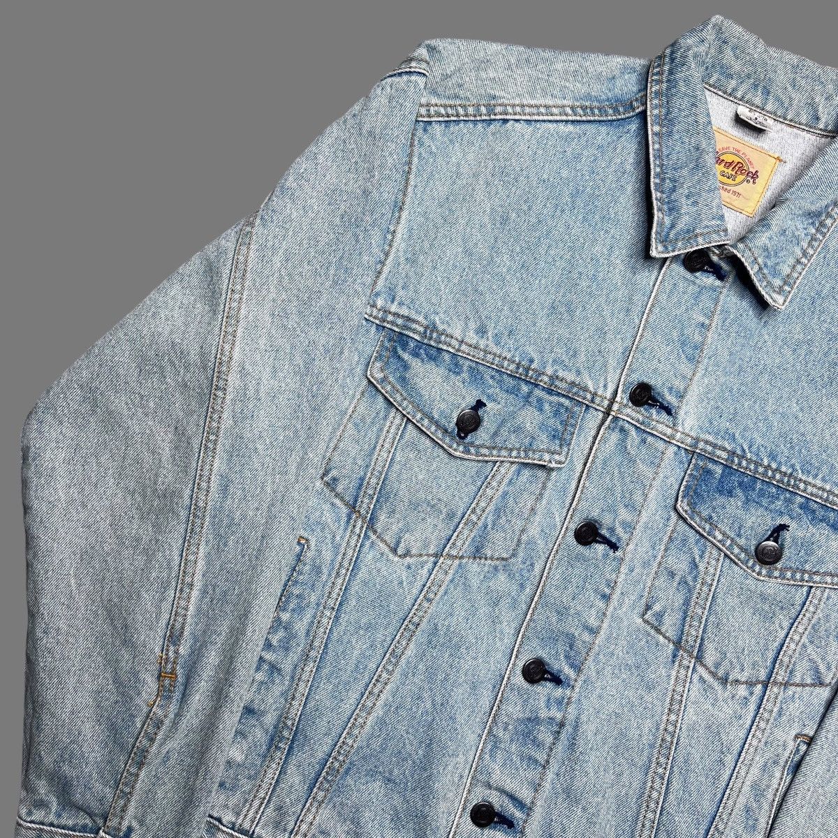 Hard Rock Cafe × Vintage Vtg 1990s Hard Rock Cafe Save The Planet Dallas Denim Jacket Size US S / EU 44-46 / 1 - 14 Thumbnail