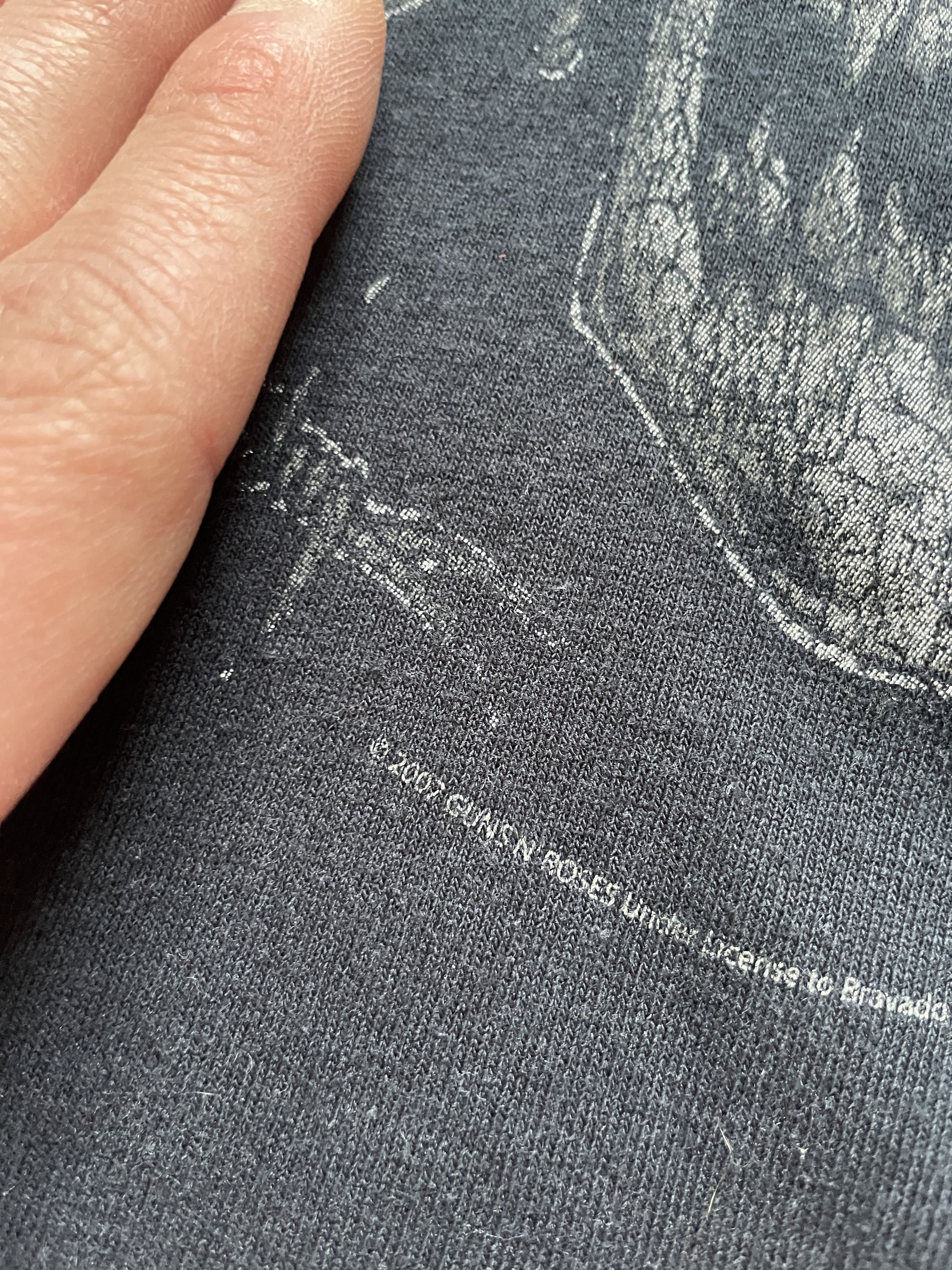 Band Tees × Vintage Y2K GUNS N ROSES 2007 AXEL ROSE AOP BLACK WASHED BAND TEE Size US M / EU 48-50 / 2 - 6 Thumbnail