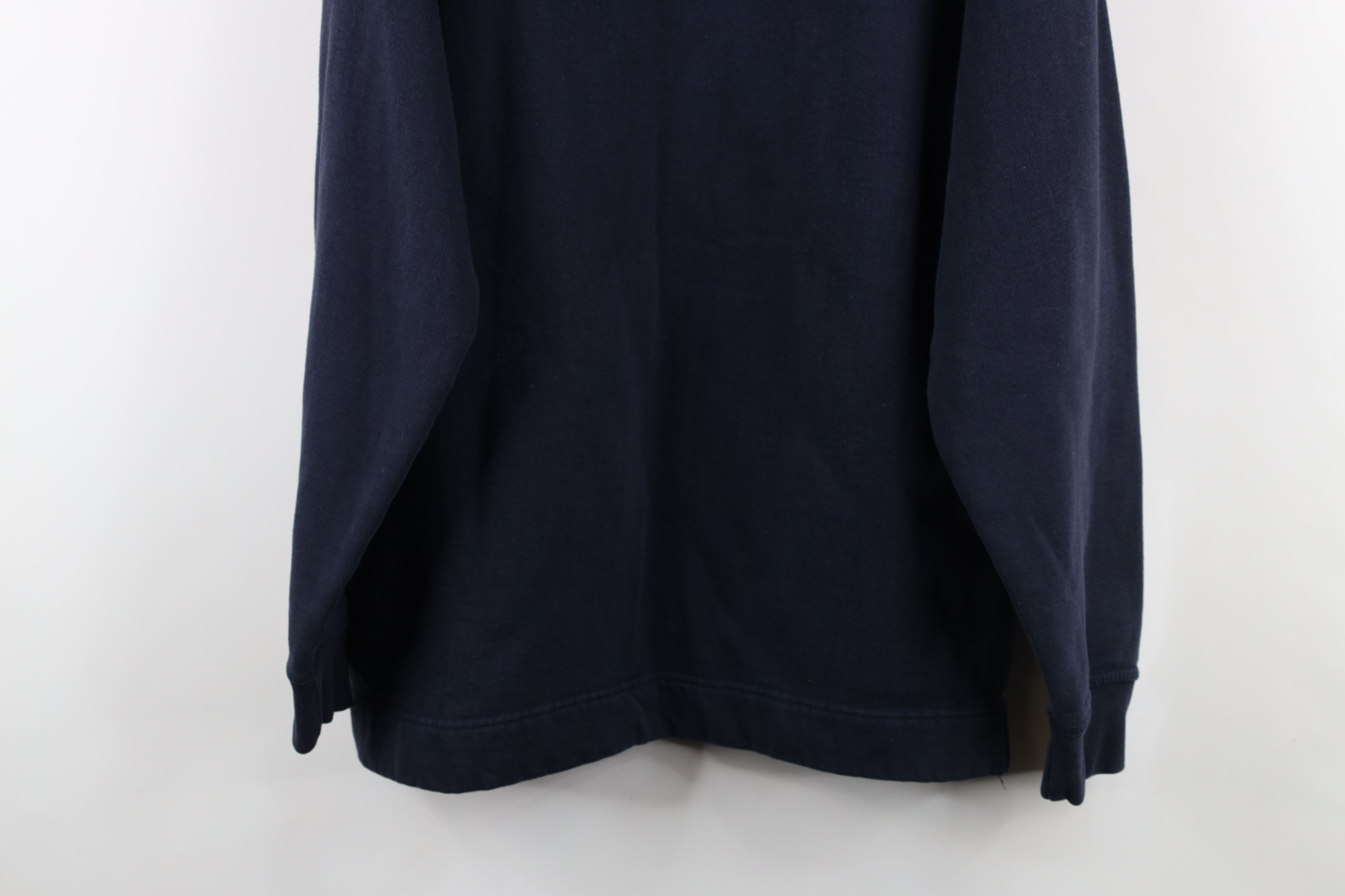 Vintage Vintage 90s Streetwear Heavyweight Hoodie Sweatshirt Blue Size US L / EU 52-54 / 3 - 13 Thumbnail