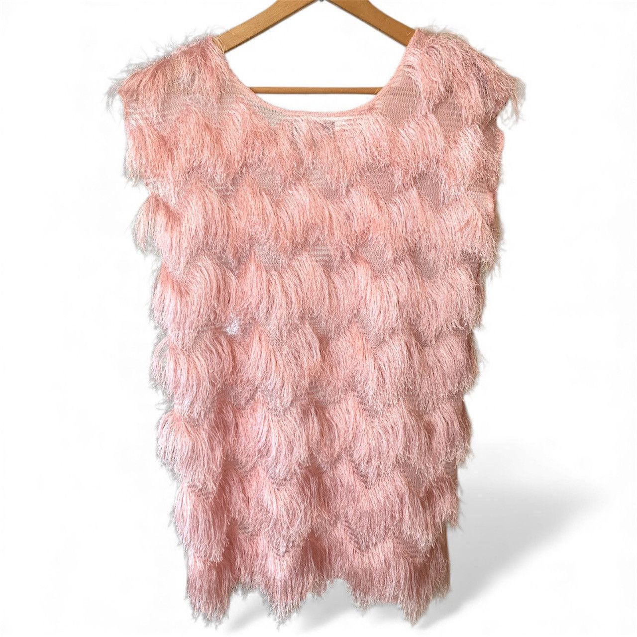 Other Blush pink fringe blouse Size M / US 6-8 / IT 42-44 - 3 Thumbnail