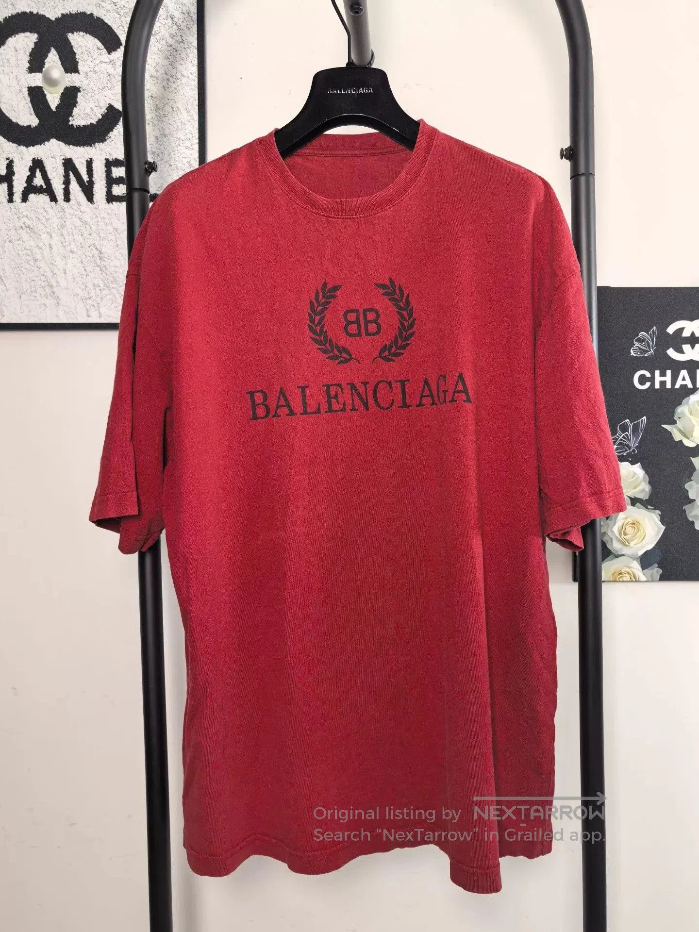 Balenciaga Balenciaga Red Short Sleeve T. Size US M / EU 48-50 / 2 - 1 Thumbnail