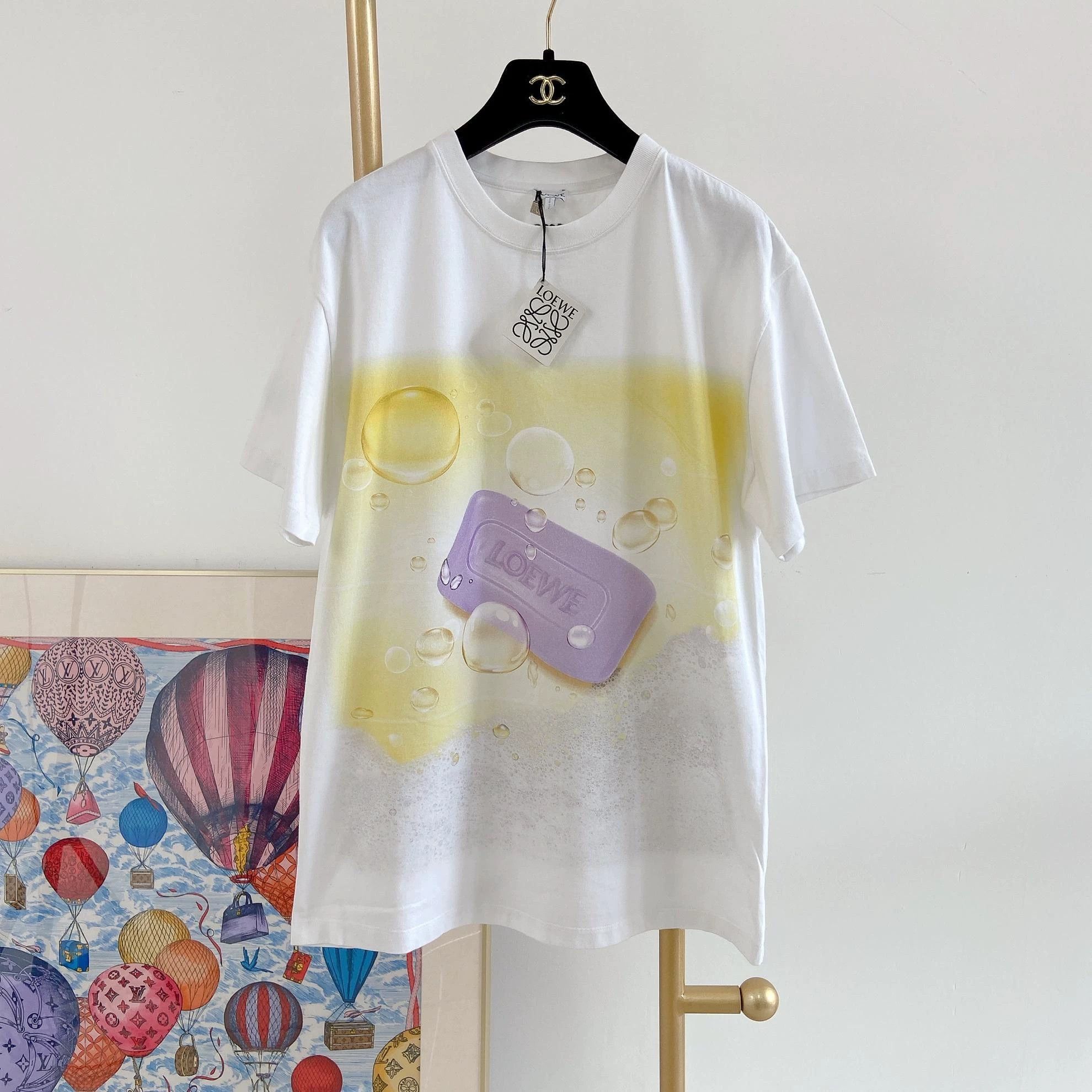 Loewe Multi Color Soap Bubble Print Short Sleeve Tee Size US S / EU 44-46 / 1 - 1 Thumbnail