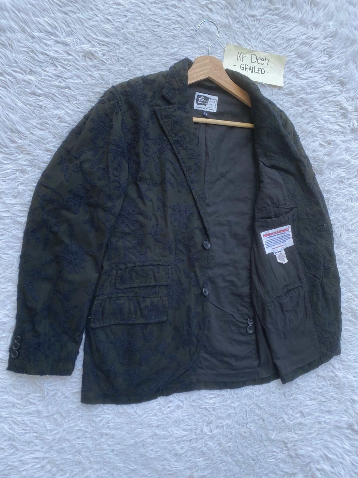 Engineered Garments Engineered Garments Chain Stitch Florals Embroidery Jacket Size XS / US 0-2 / IT 36-38 - 15 Thumbnail
