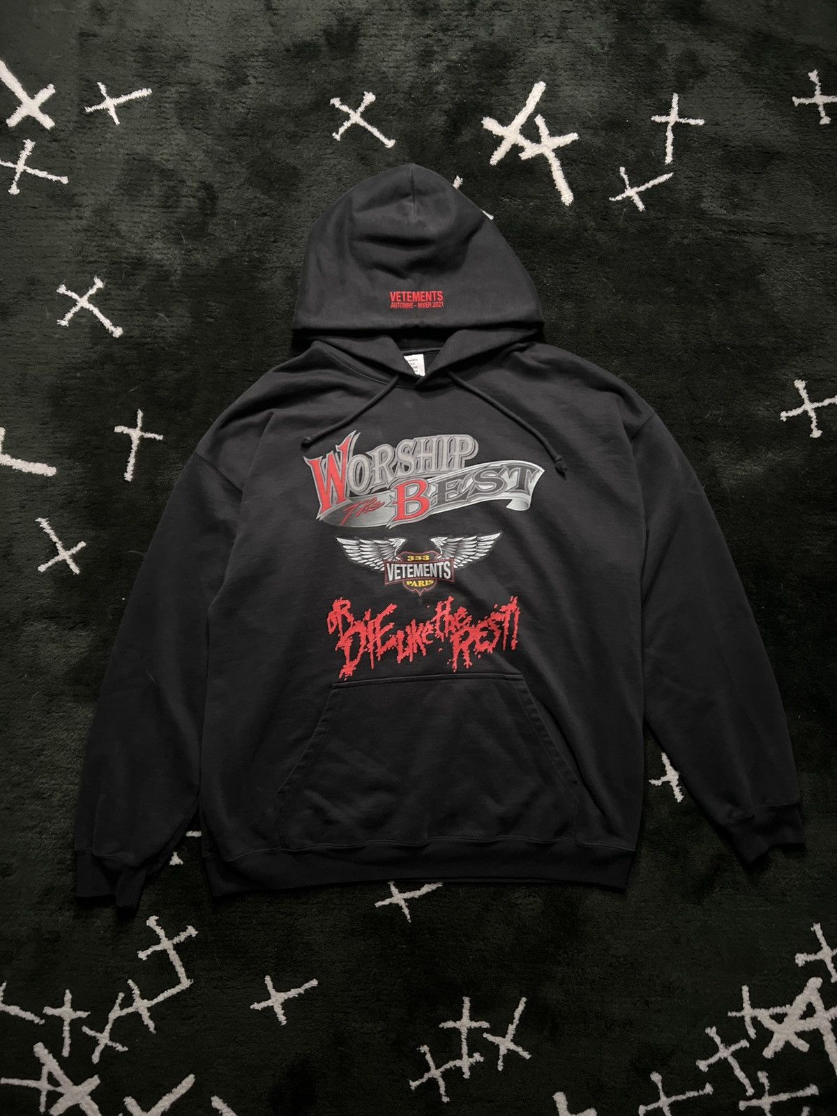 Vetements VETEMENTS AW20 SILK ROAD HOODIE | Grailed