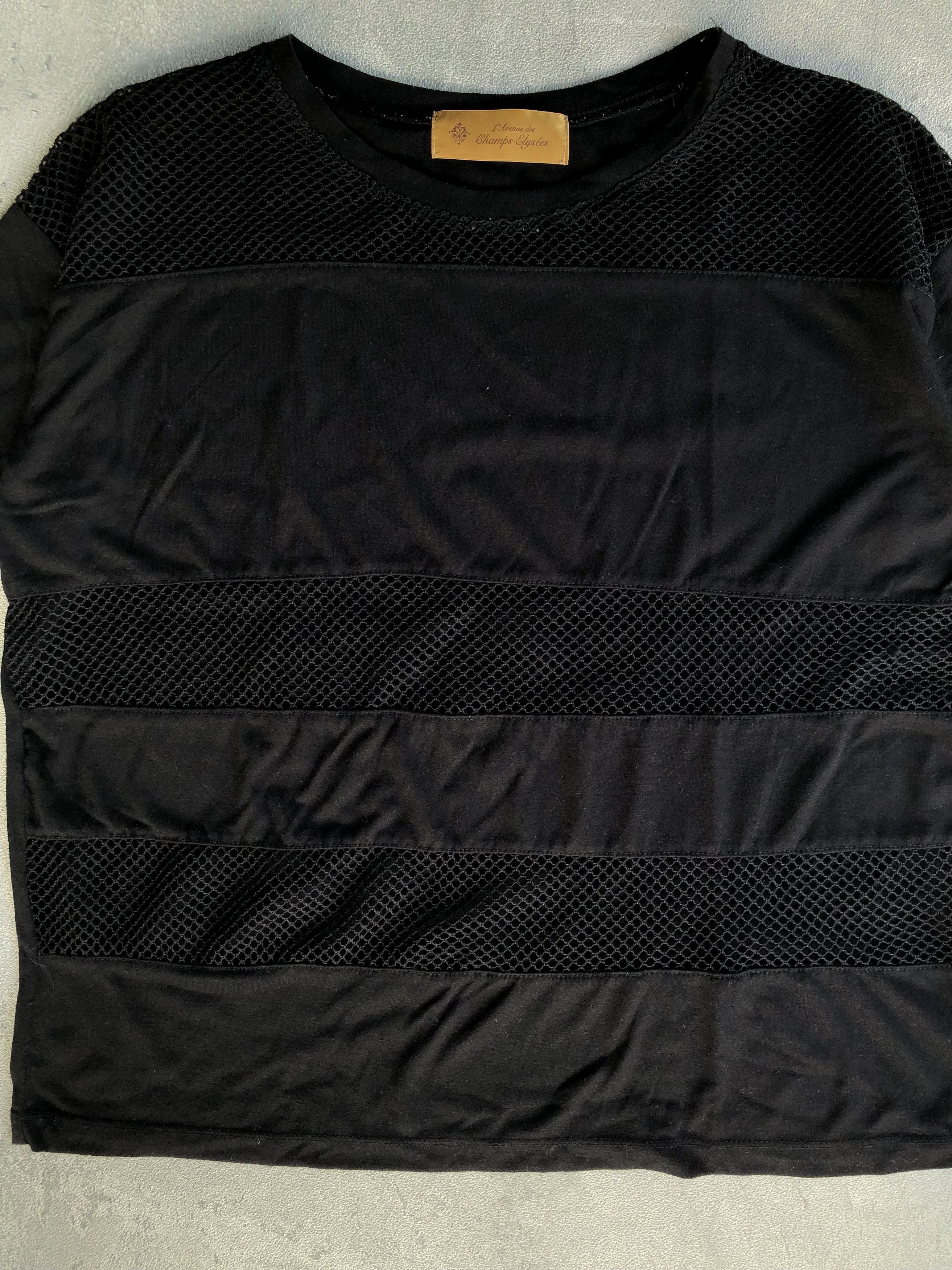 Japanese Brand L’Avenue Des Champs-Elysees Fishnet Tshirt Size US M / EU 48-50 / 2 - 4 Thumbnail