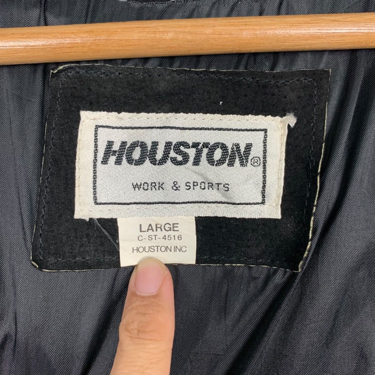 Japanese Brand 90’s HOUSTON Tactical Suede Leather Vest #2298-C102 Size US L / EU 52-54 / 3 - 14 Thumbnail