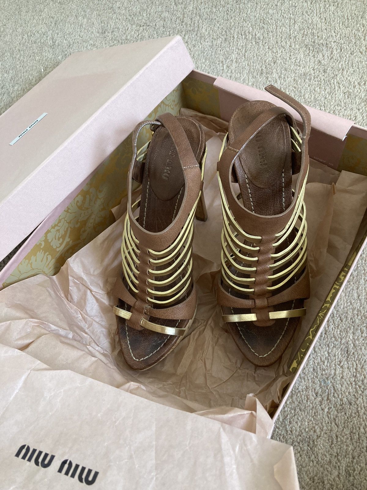 Miu Miu Miu Miu sandals Size US 8.5 / IT 38.5 - 6 Thumbnail