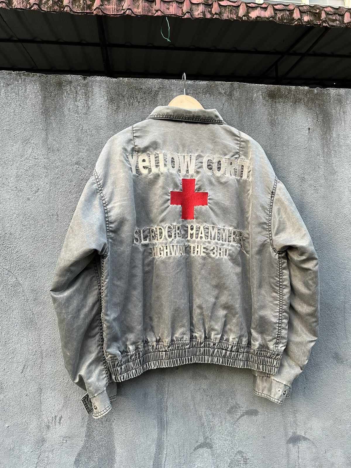 YELLOW CORN 👹Vintage Yellow Corn Sledge Hammer Bomber Jacket Size US L / EU 52-54 / 3 - 5 Thumbnail