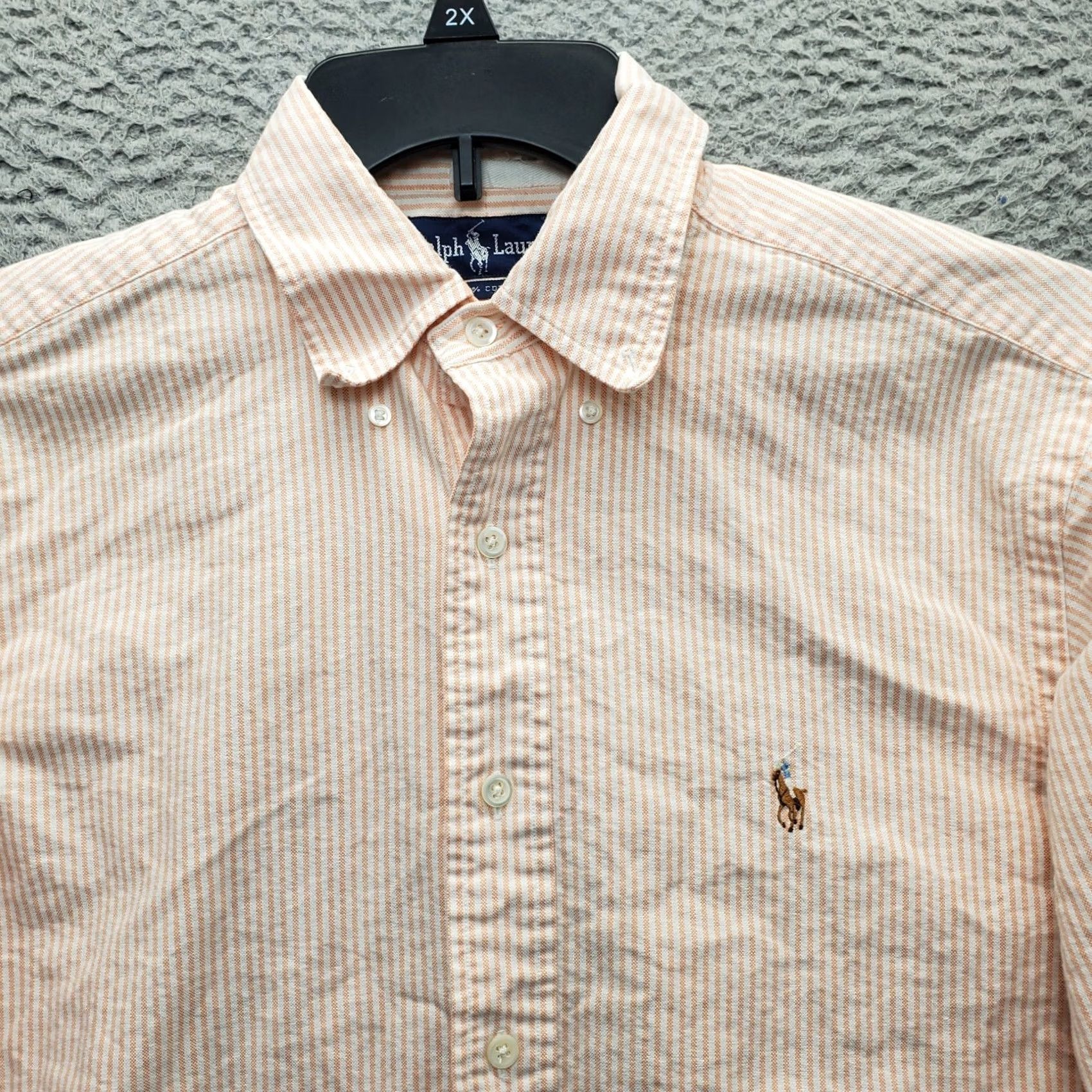 Ralph Lauren Ralph Lauren Mens Dress Shirt Striped Collared Button Down Pony Logo 16 Multicolor Size 42R - 3 Thumbnail