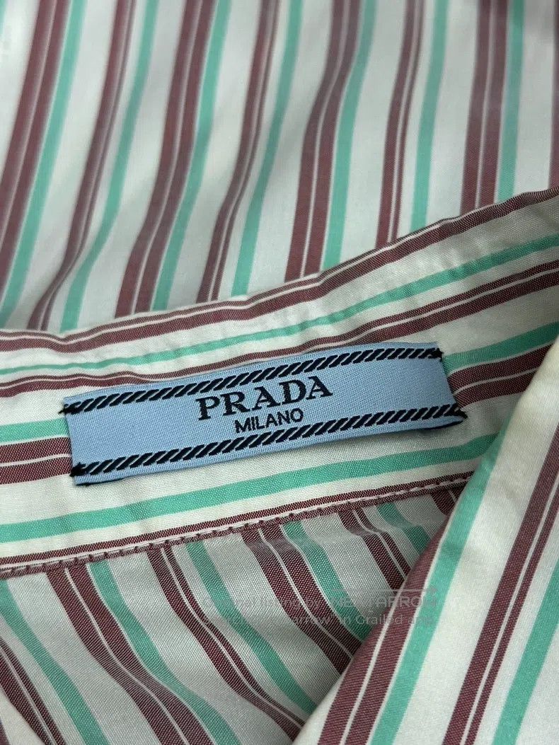 Prada Prada Short sleeves with striped laces Size XS / US 0-2 / IT 36-38 - 4 Thumbnail