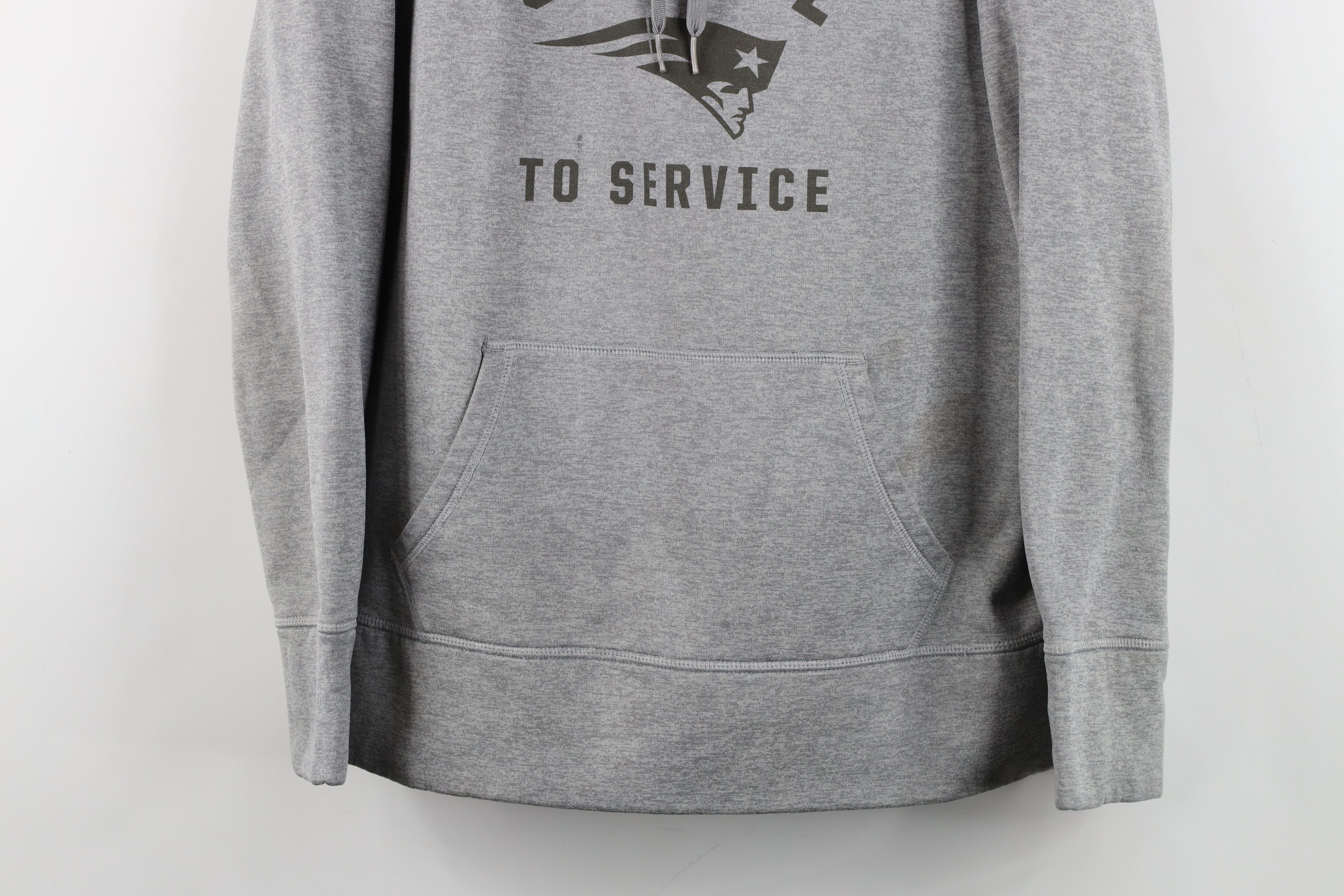 Nike Nike NFL Service New England Patriots Football Hoodie Gray Size XL / US 12-14 / IT 48-50 - 3 Thumbnail