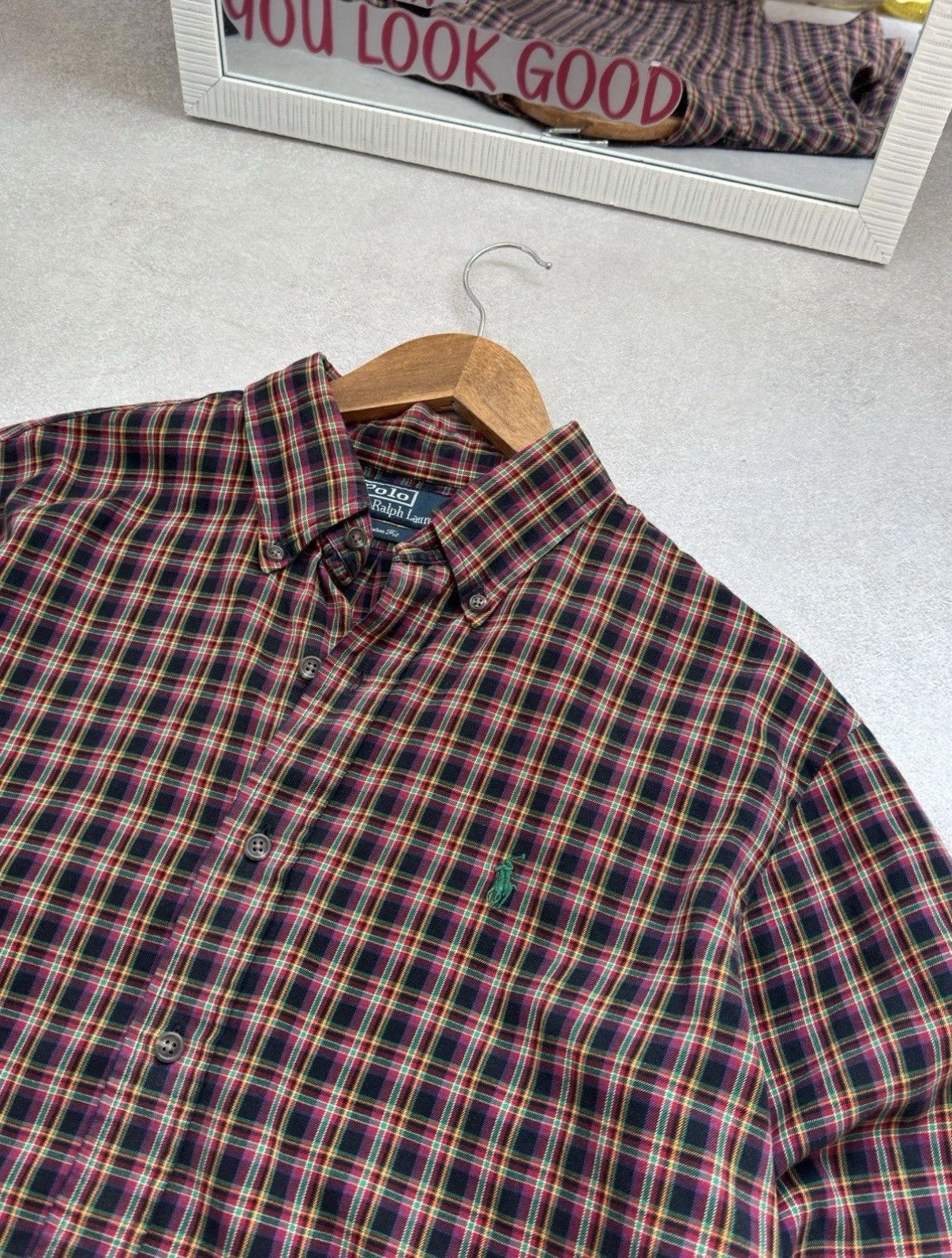 Polo Ralph Lauren Vintage Ralph Lauren Checked Multi Button Up Shirt Men’s Size US L / EU 52-54 / 3 - 3 Thumbnail