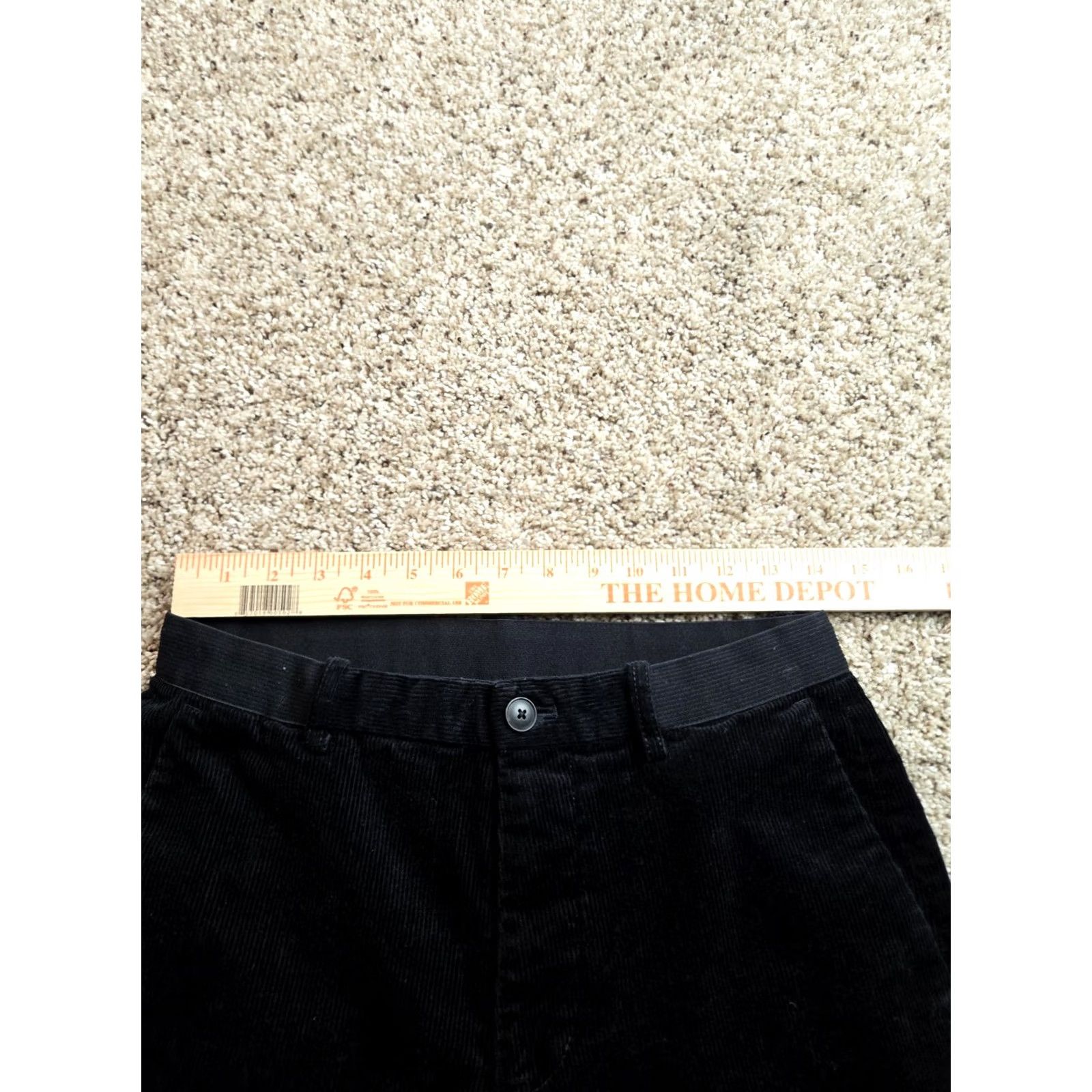 Uniqlo Uniqlo Corduroy Jogger Pants Mens S Black Elastic Waist Drawstring Tapered Size US 29 - 6 Thumbnail