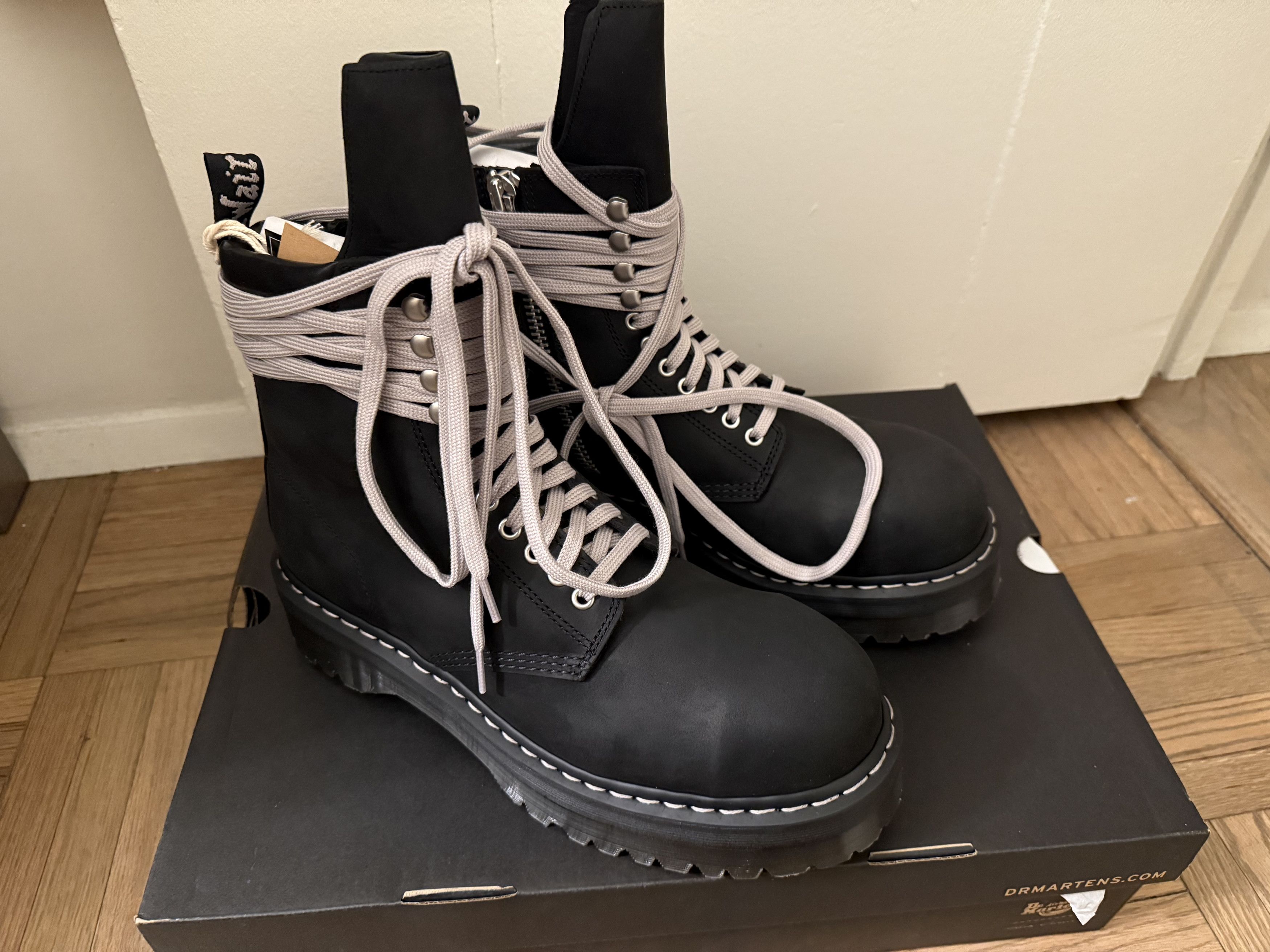 Dr. Martens × Rick Owens RICK OWENS - Dr.Martens Quad Sole Steel