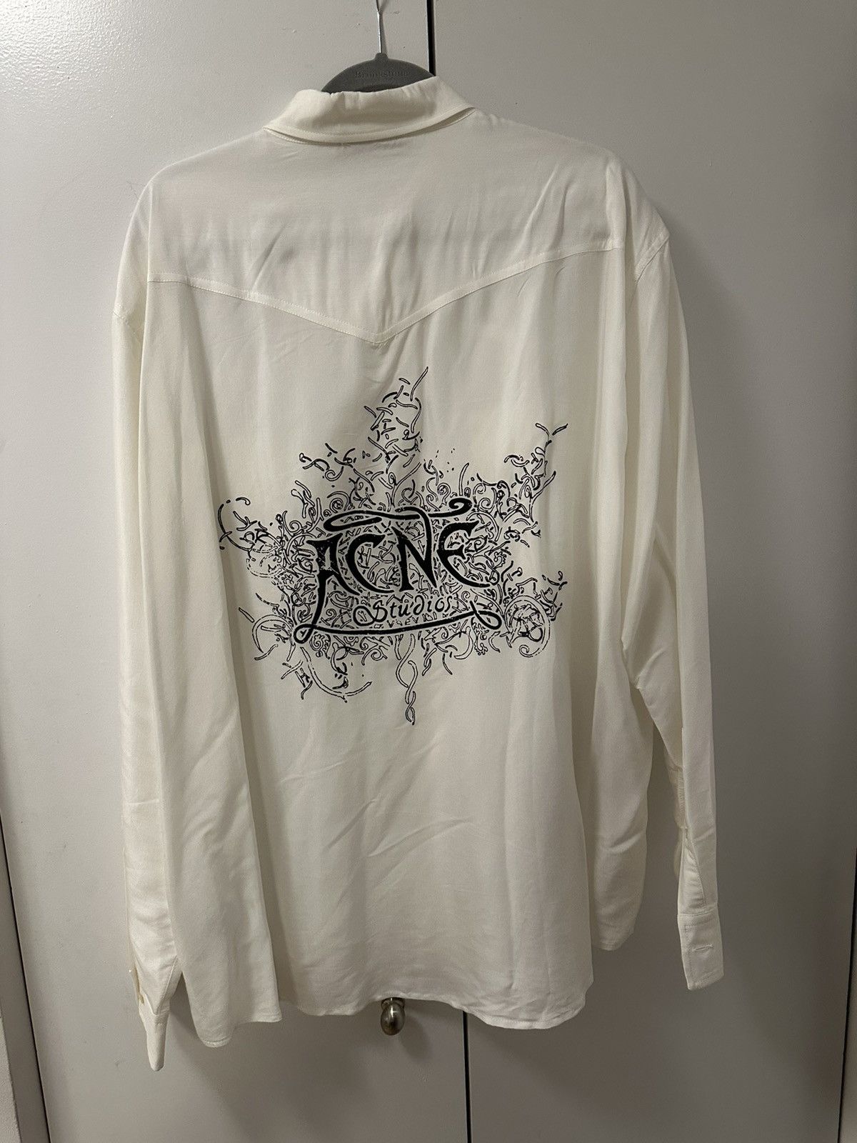 Acne Studios Sandrok Fluid Viscose Western Shirt, size 52 Size US XL / EU 56 / 4 - 6 Thumbnail