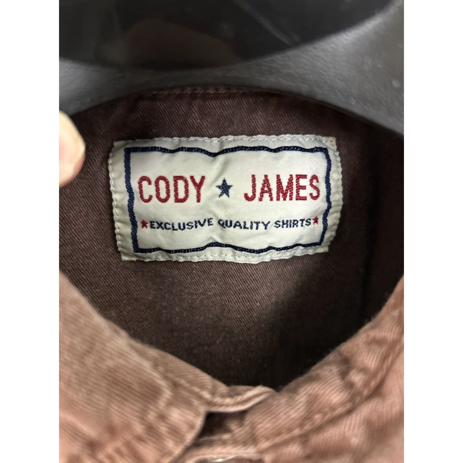 Cody James Cody James Mens Button-Up Shirt Long Sleeve Brown Metal Buttons M Size US M / EU 48-50 / 2 - 7 Thumbnail