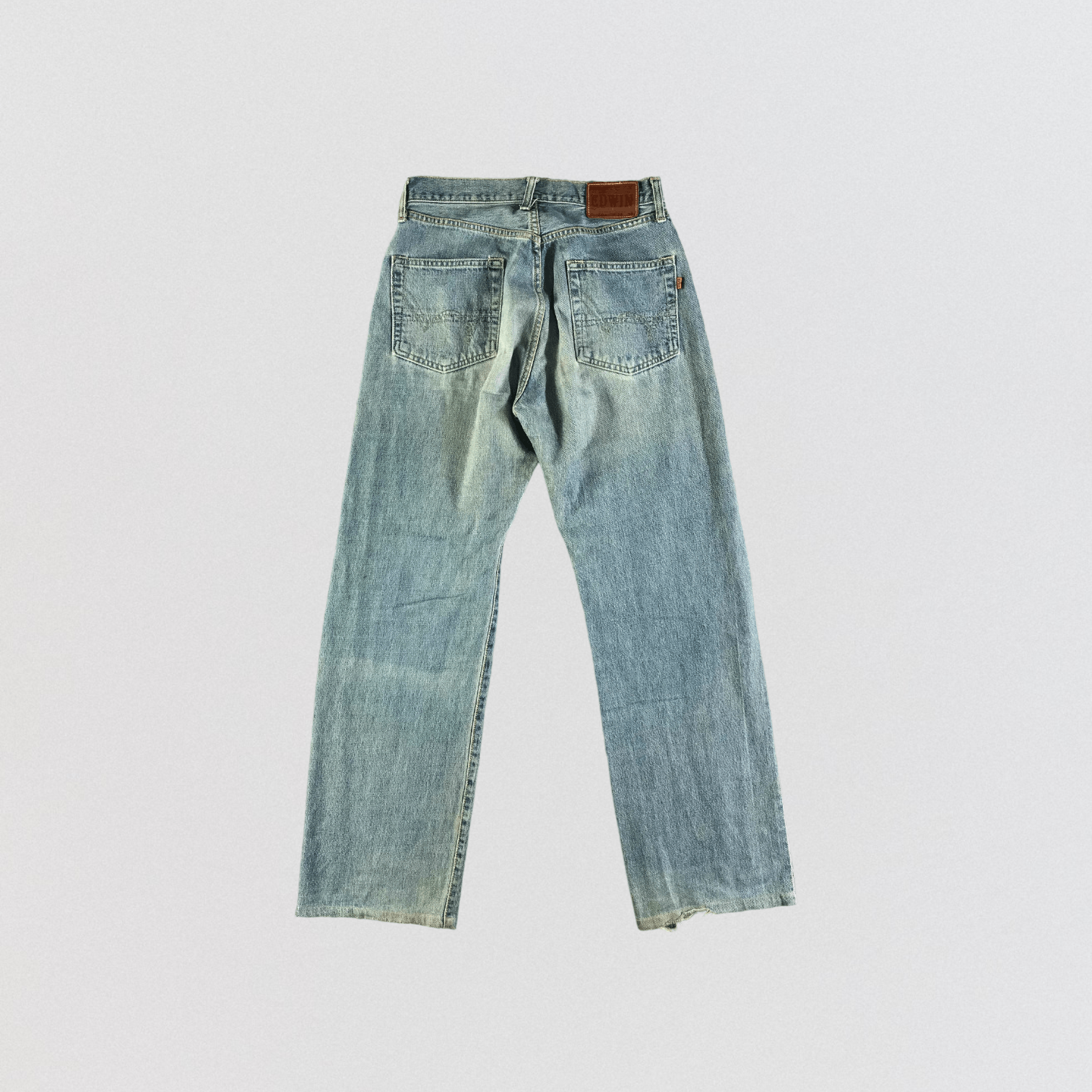 Edwin Vintage 90s Light Wash Edwin 505 Selvedge Jeans-JM3599 Size US 30 / EU 46 - 2 Thumbnail