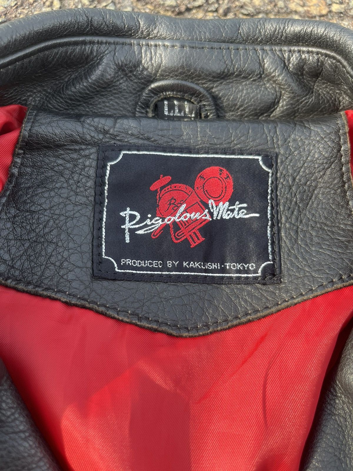 Leather vintage leather jacket pigolous mate by kakuishi tokyo Size US L / EU 52-54 / 3 - 5 Thumbnail