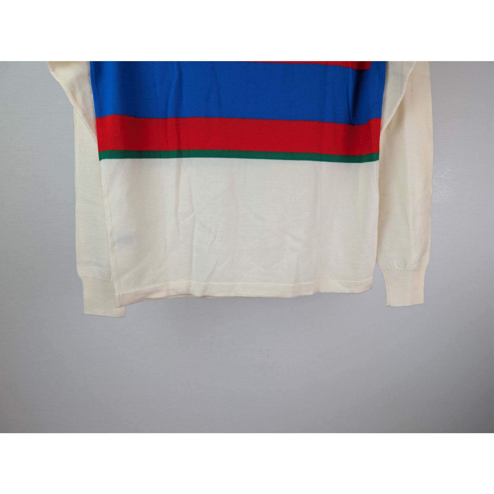Drake's o1rshd1 CC20 stripe extrafine merino wool rugby polo sweater Size US S / EU 44-46 / 1 - 12 Thumbnail