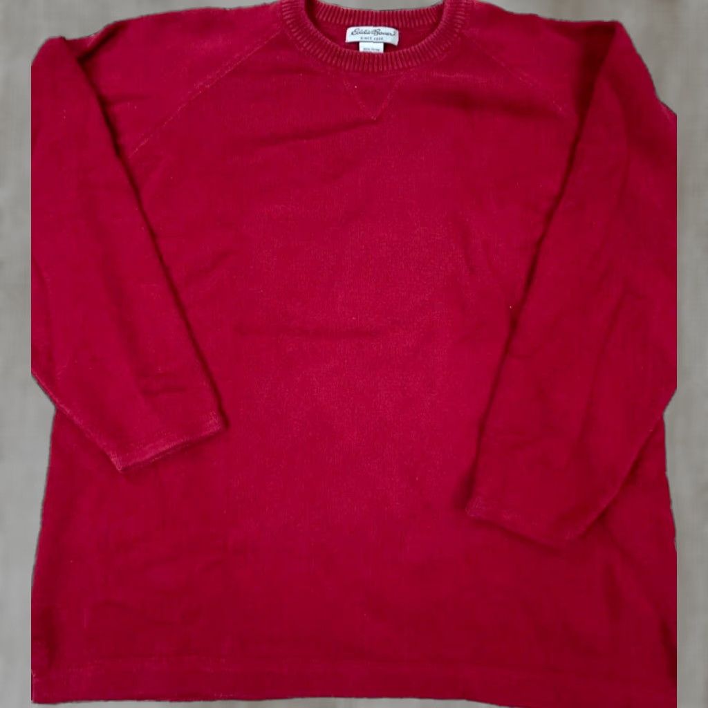 Eddie Bauer Eddie Bauer Sweater Women Medium Red Heavy Knit Pullover Crewneck Y2K Size M / US 6-8 / IT 42-44 - 1 Thumbnail