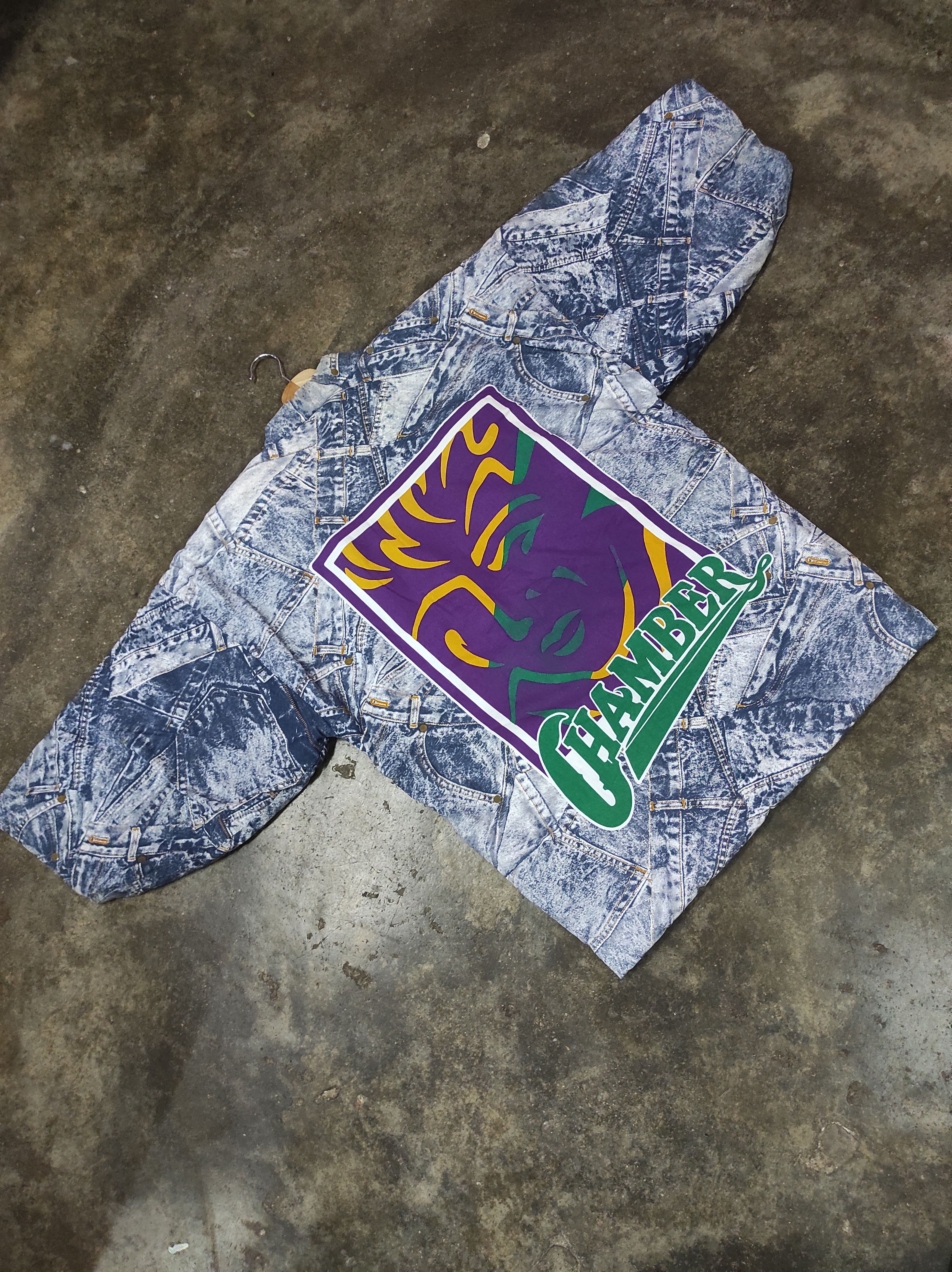 CHAMBER MERIC JAPAN TRADITIONAL FULLPRINT DENIM KIMONO