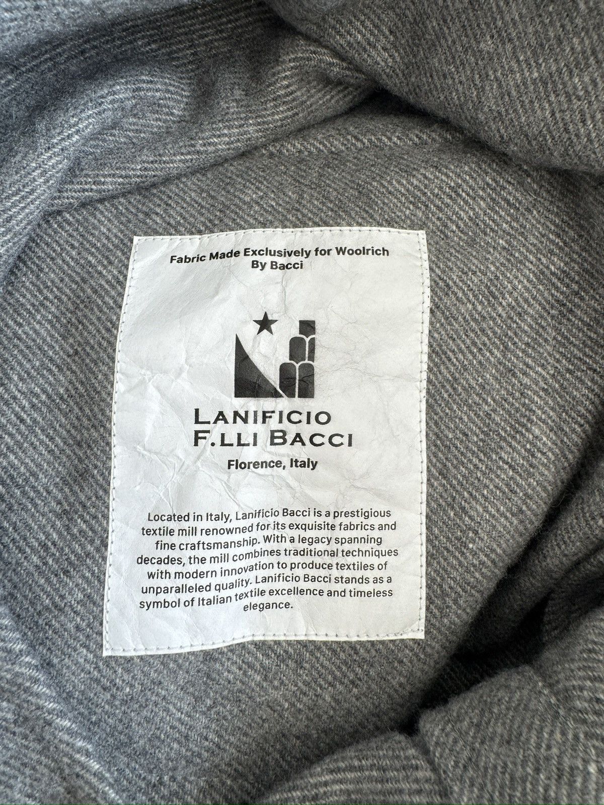 Private White V.C. × Todd Snyder $998 Todd Snyder x Woolrich Black Label Grey Cashmere Shirt Size US XL / EU 56 / 4 - 6 Thumbnail