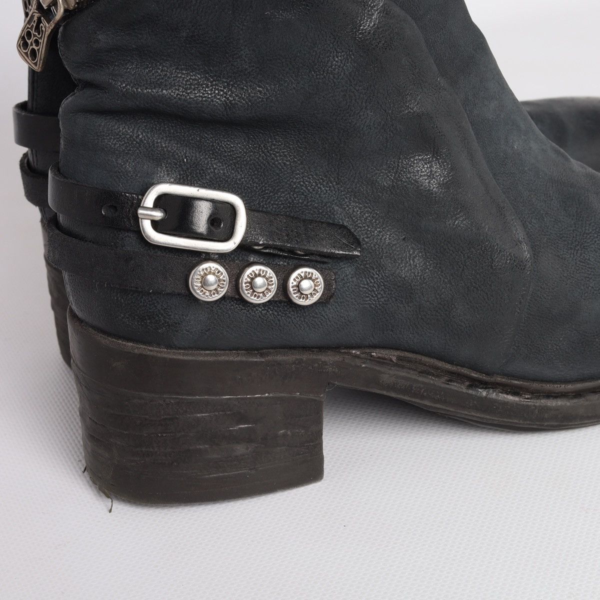 A.S.98 A.S.98 Airstep As98 Avantgarde Leather Zip Boots Shoes Grey Size US 7 / IT 37 - 7 Thumbnail