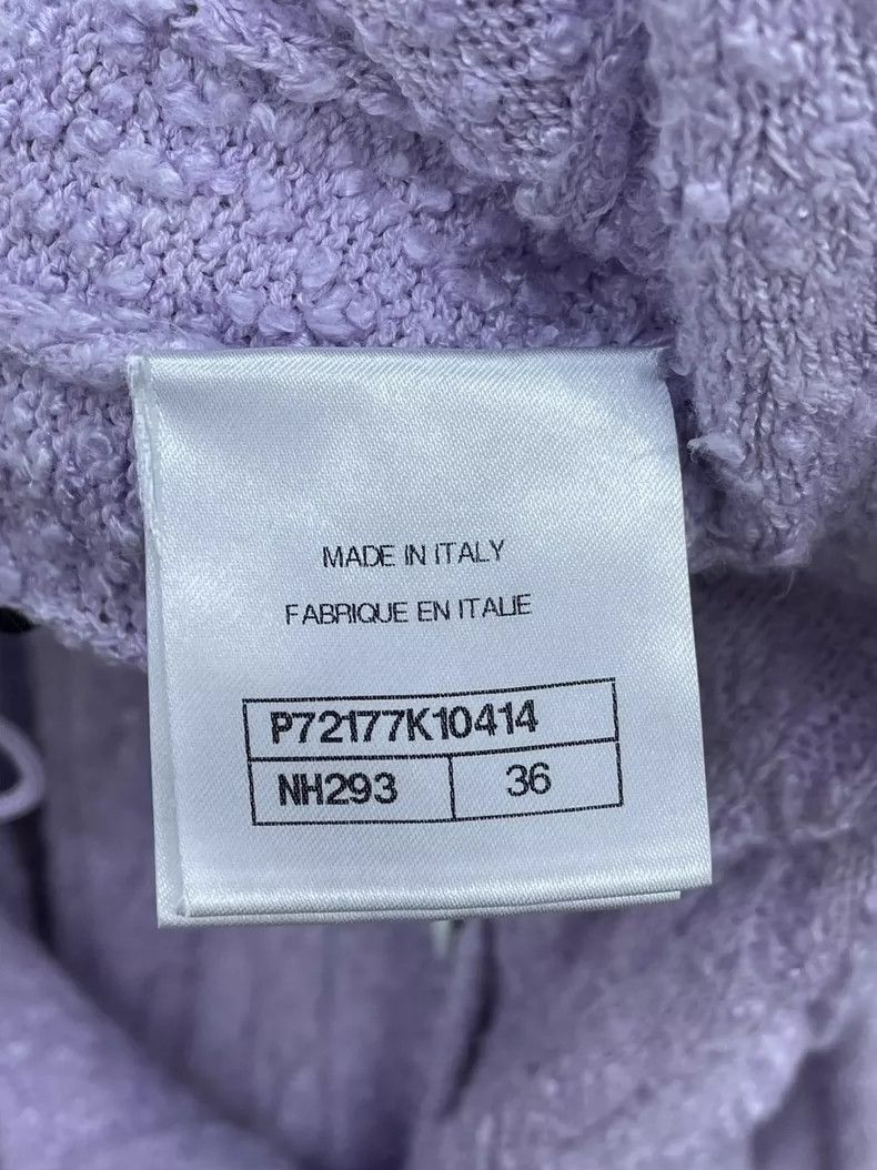 Chanel Chanel 22P Spring and Summer Series Purple Knitted Cardigan Size XS / US 0-2 / IT 36-38 - 5 Thumbnail