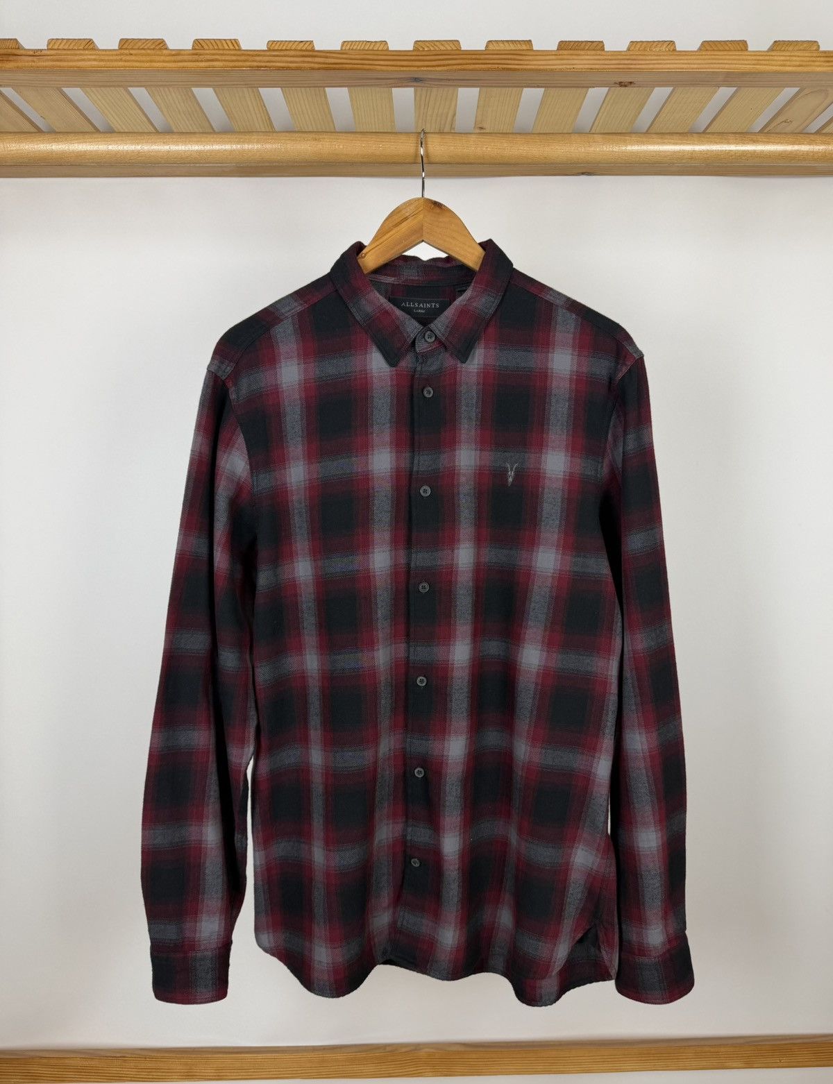 Allsaints Allsaints Dieffen LS Shirt Light Flannel Checkered Size L Size US L / EU 52-54 / 3 - 1 Thumbnail