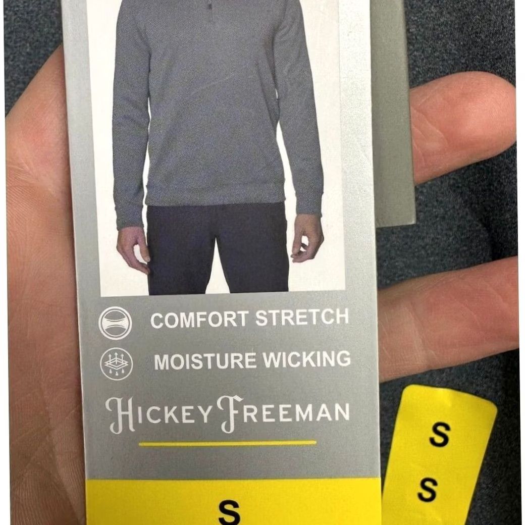 Vintage Hickey Freeman Pullover Sweatshirt Mens Small Grey Quarter Zip Golf Sweater NEW Size US S / EU 44-46 / 1 - 2 Thumbnail