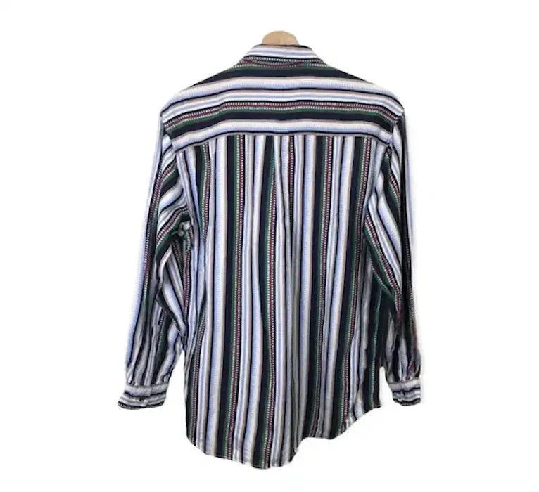 Flannel × Vintage Squeeze Jeans Stripe Design Multicolour style Flannel Shirt Size ONE SIZE - 8 Thumbnail