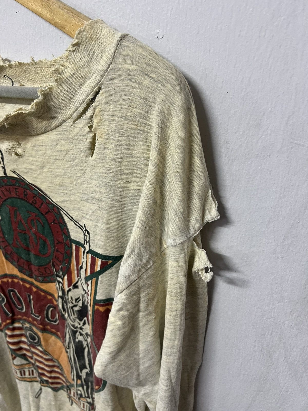 Polo Ralph Lauren × Vintage THRASHED FADED UNIVERSITY THLETIC SOCIETY ERD GRUNGE Size US L / EU 52-54 / 3 - 9 Thumbnail